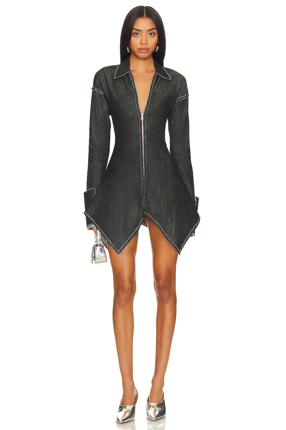 Sami Miro Vintage - x REVOLVE Zip Front Dress With Uneven Hem | Plush