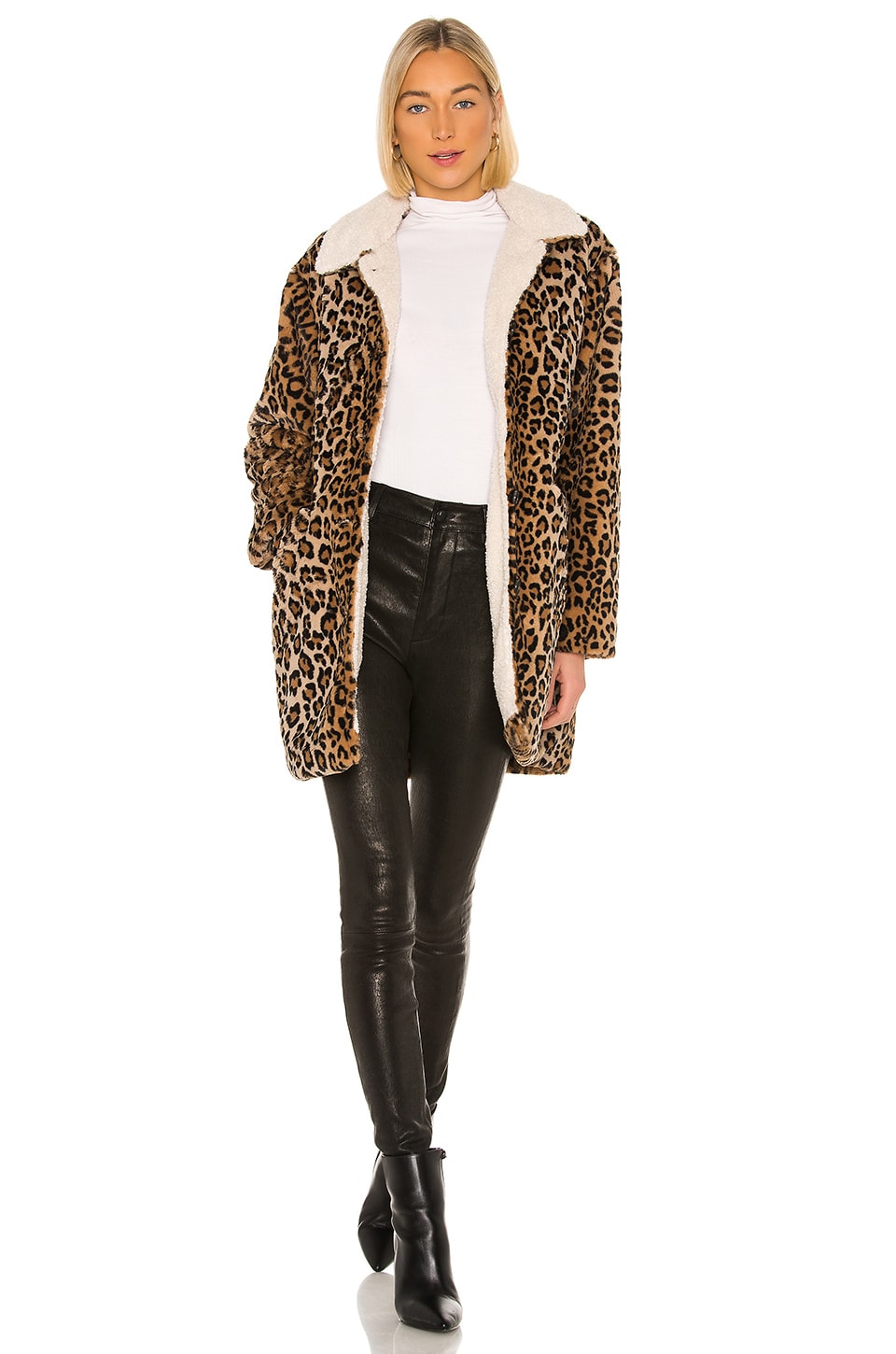 revolve leopard coat