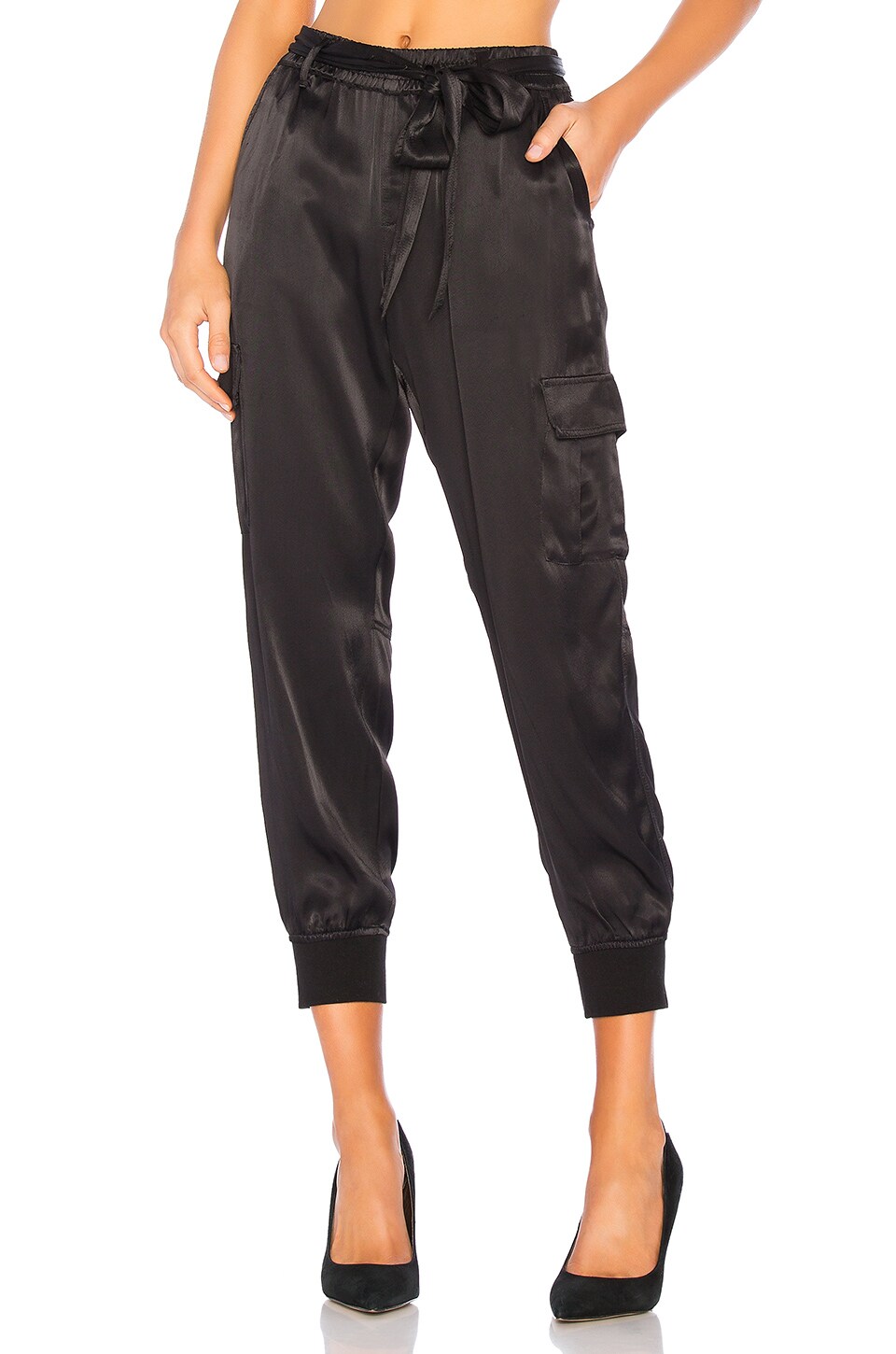 sanctuary precious cargo satin jogger