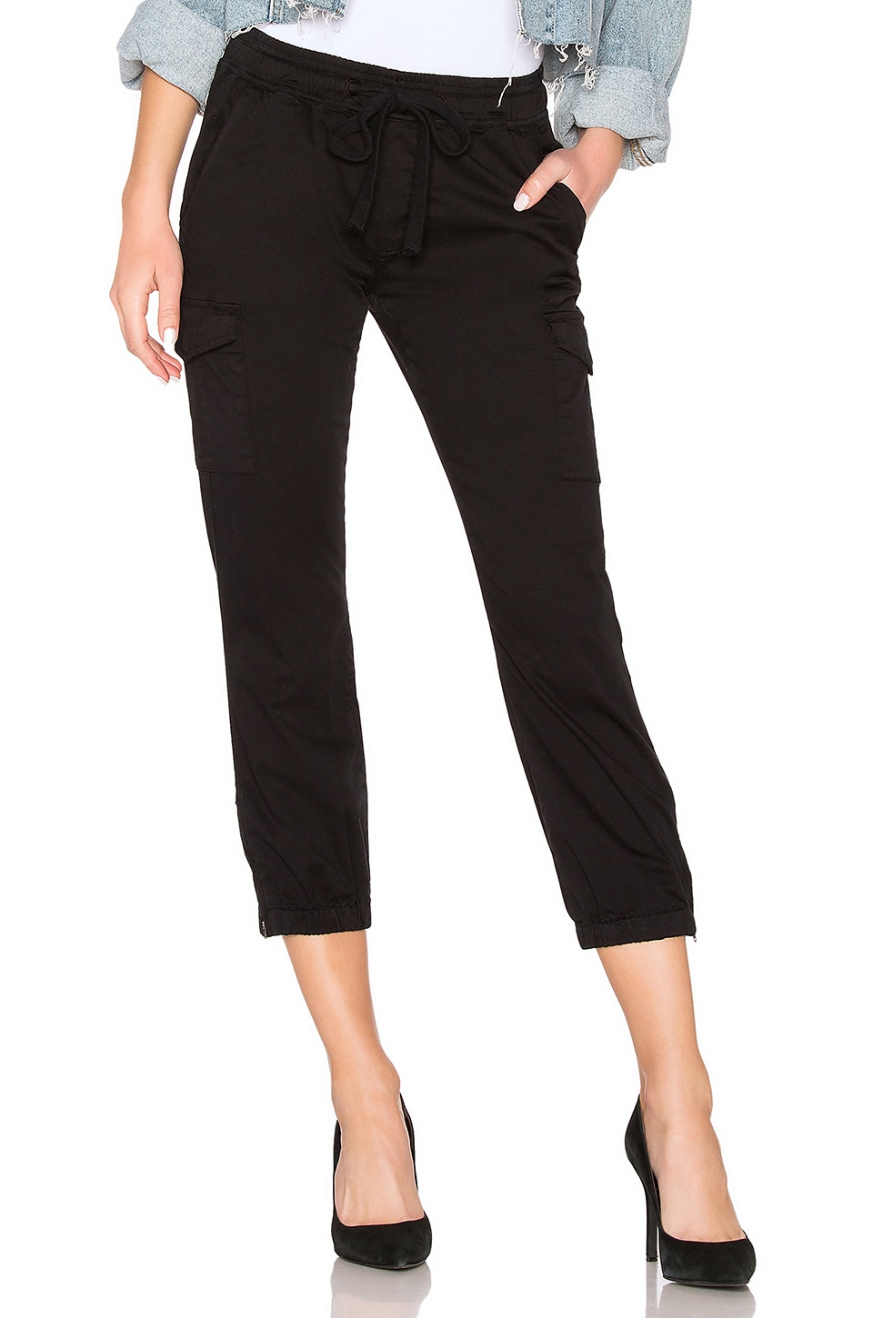 Sanctuary SANCTUARY PULL ON TROOPER PANT IN BLACK.