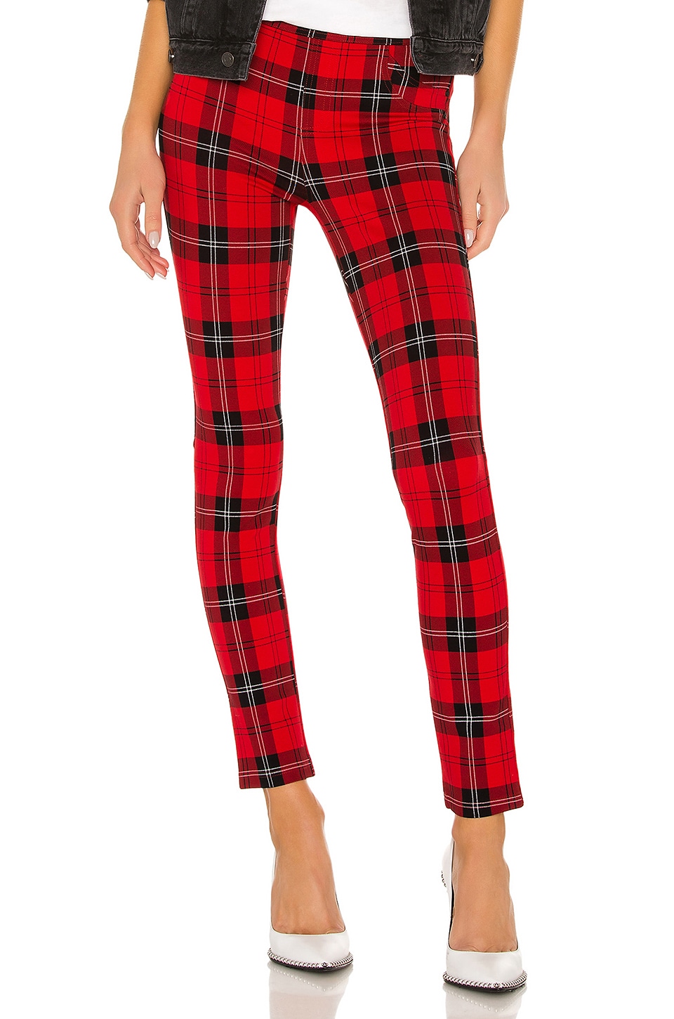 sanctuary red plaid leggings