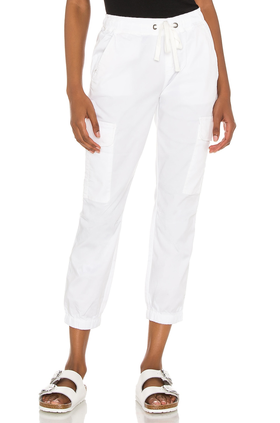 Sanctuary Squad Crop Jogger in White 