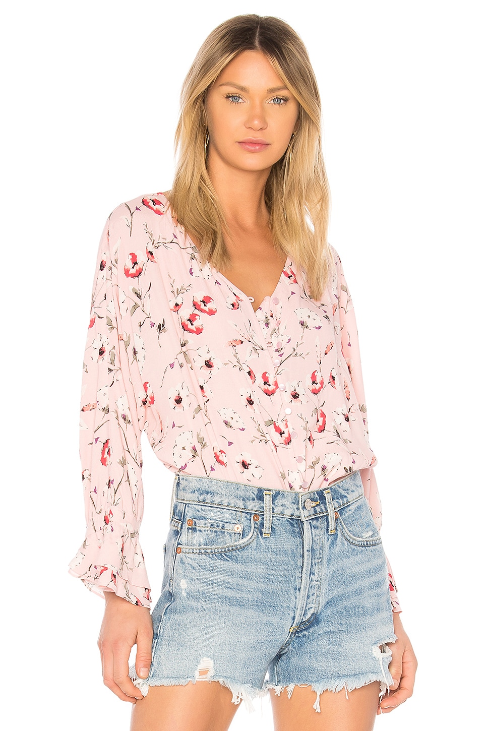 Sanctuary Posey Blouse in Playful Flora | REVOLVE