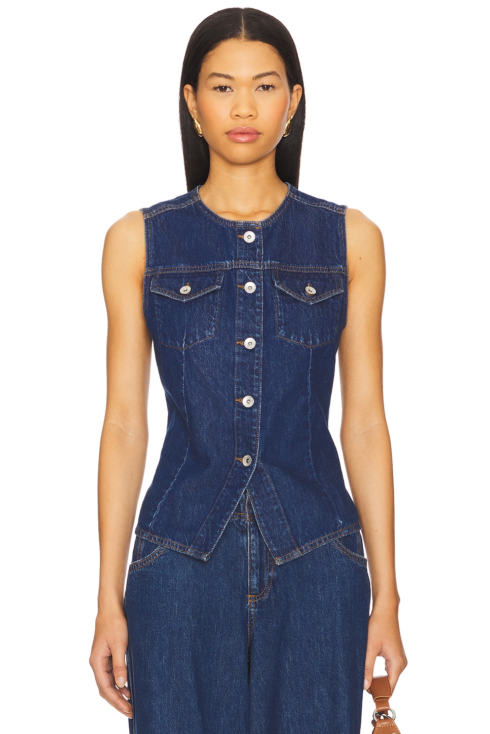 Maritime Denim Vest - Thumbnail 1