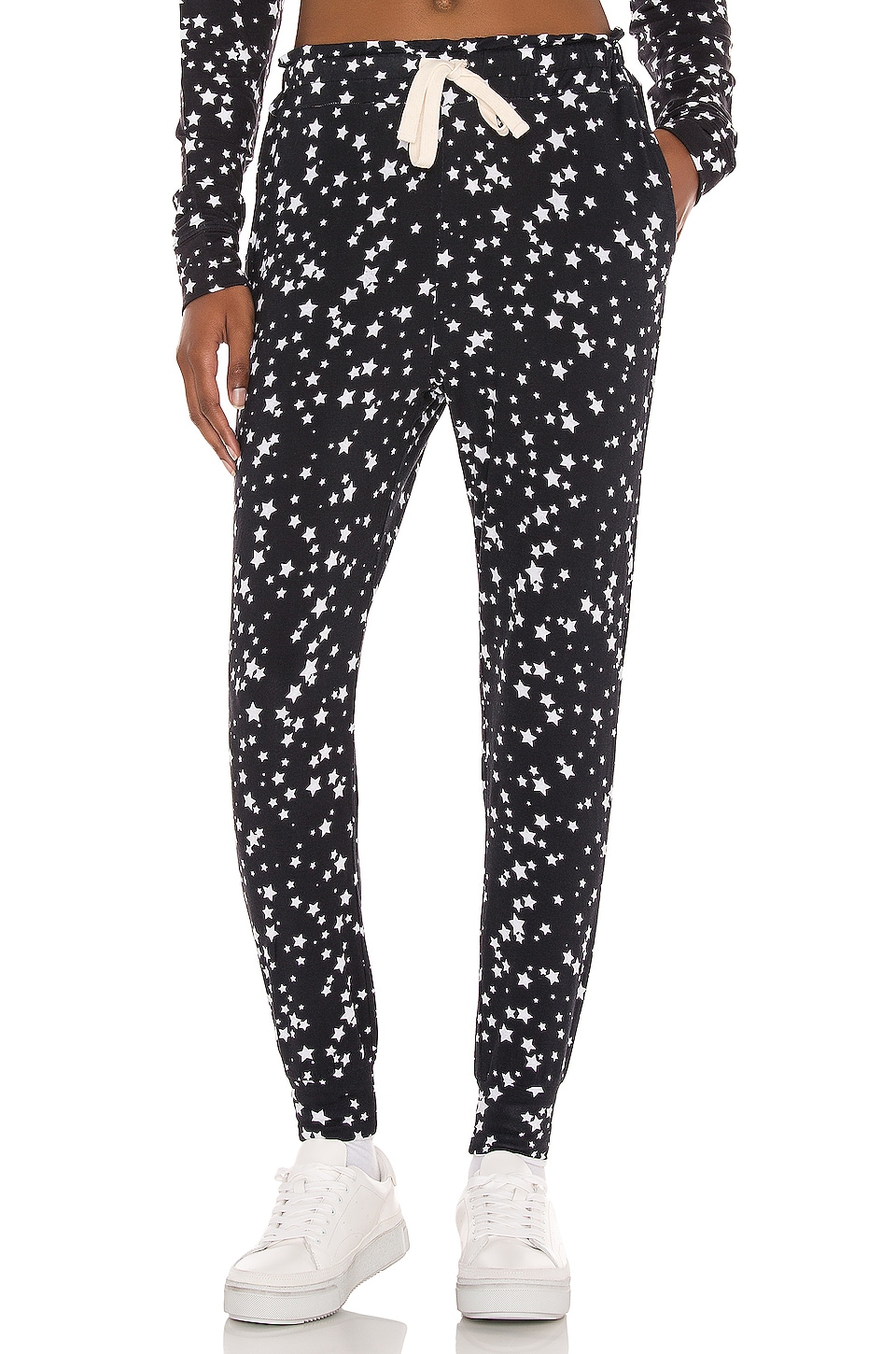 black and white star sweatpants