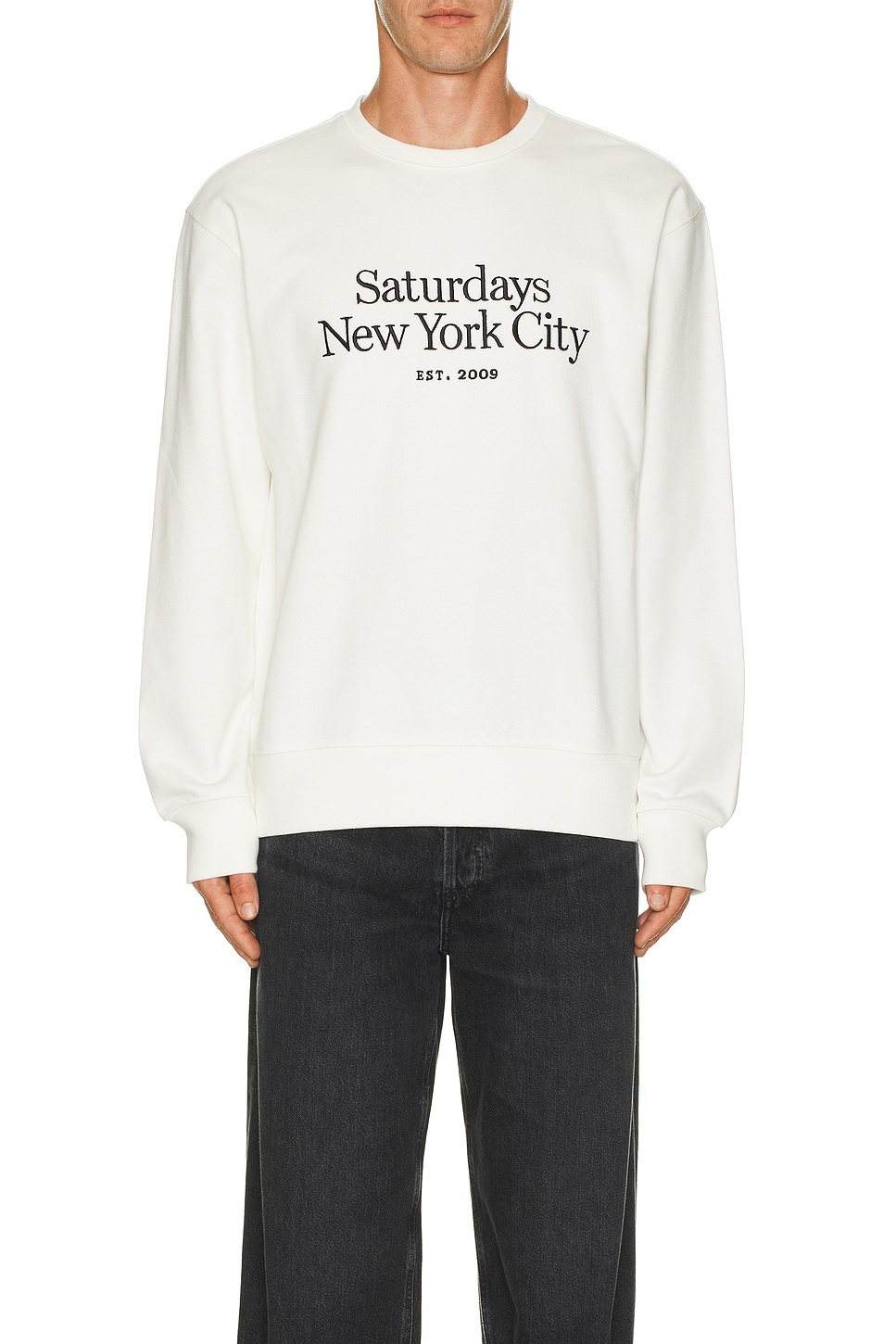 SATURDAYS NYC Bowery Miller Standard Crew in Ivory | REVOLVE