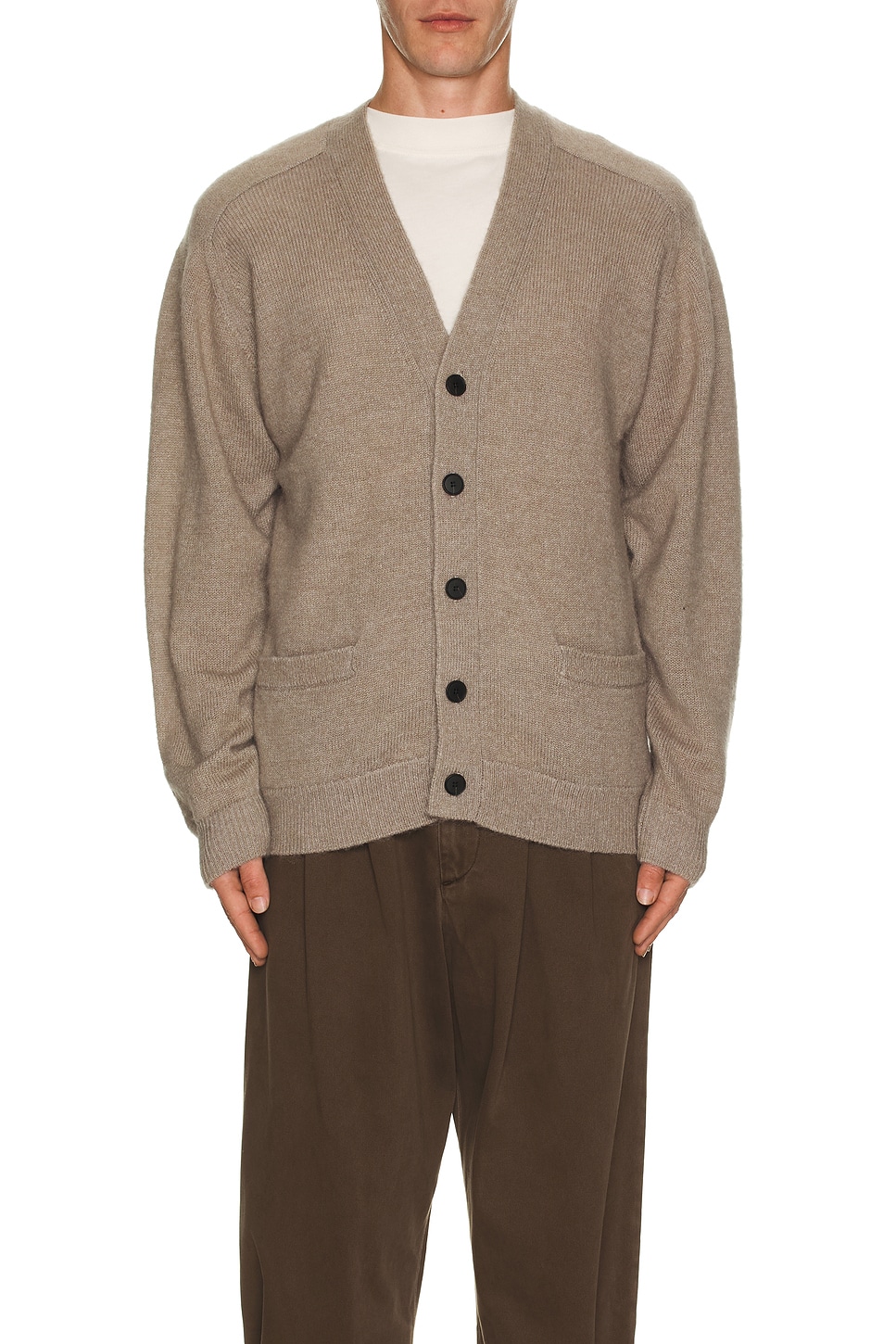 Fox Wool Knit Cardigan Sweater - Thumbnail 3