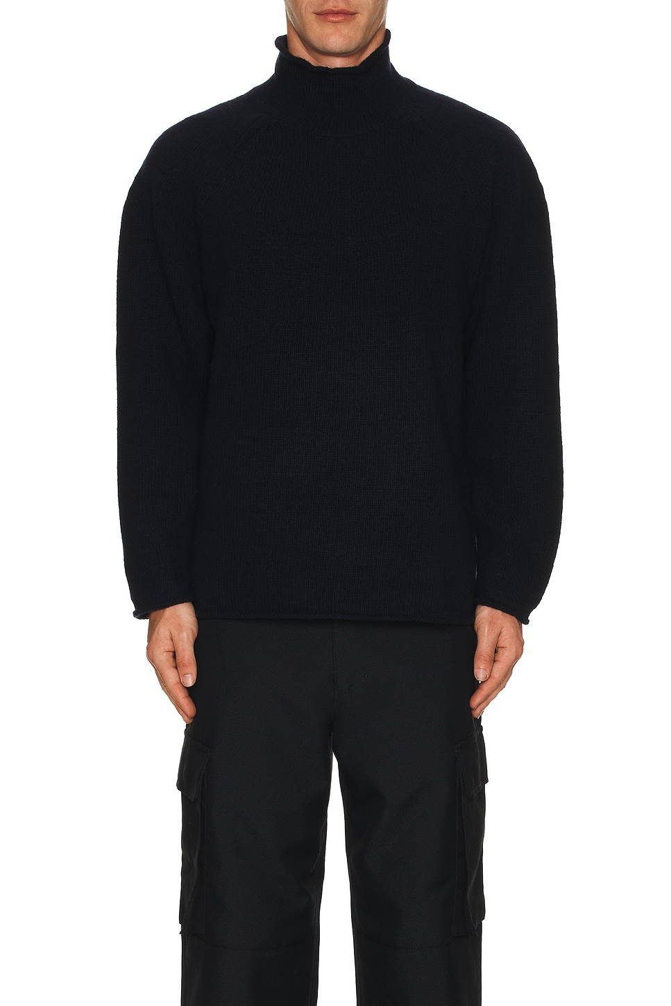 Roll Neck Knit Sweater - Thumbnail 3