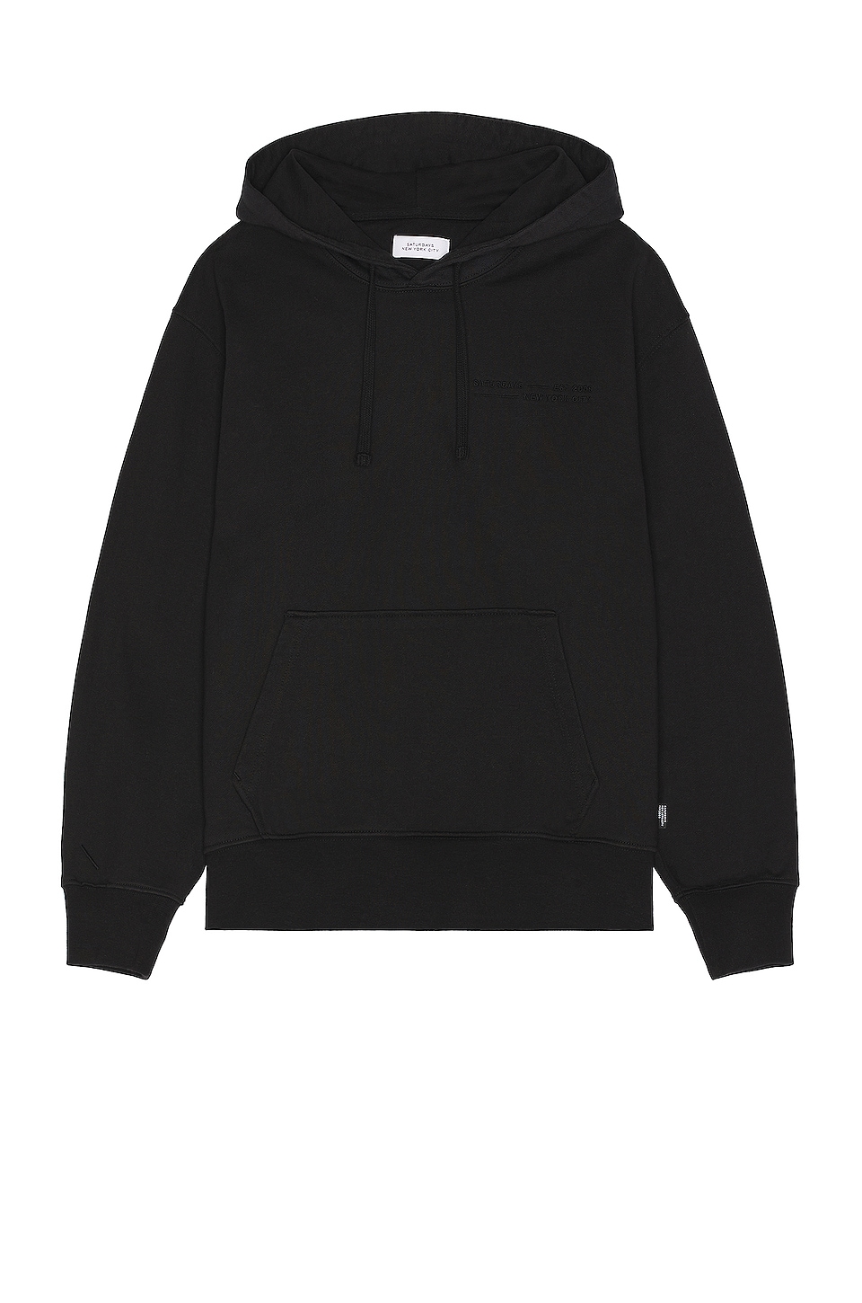 SATURDAYS NYC Ditch Fundamental Hoodie in Black | REVOLVE