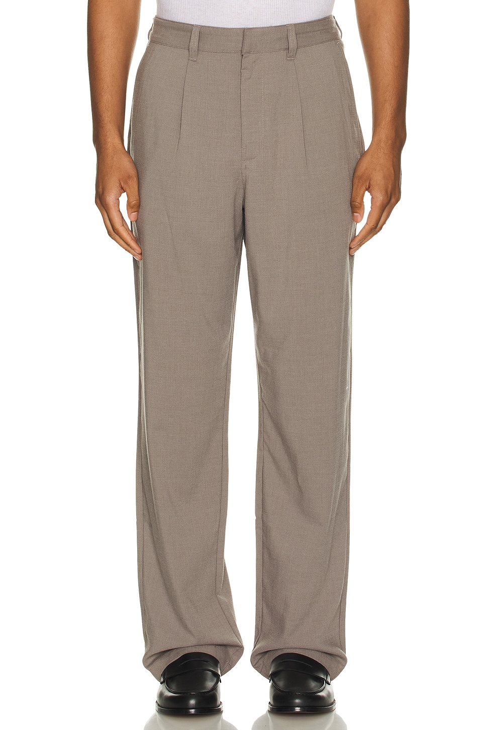 George Wool Gabardine Trouser - Thumbnail 3