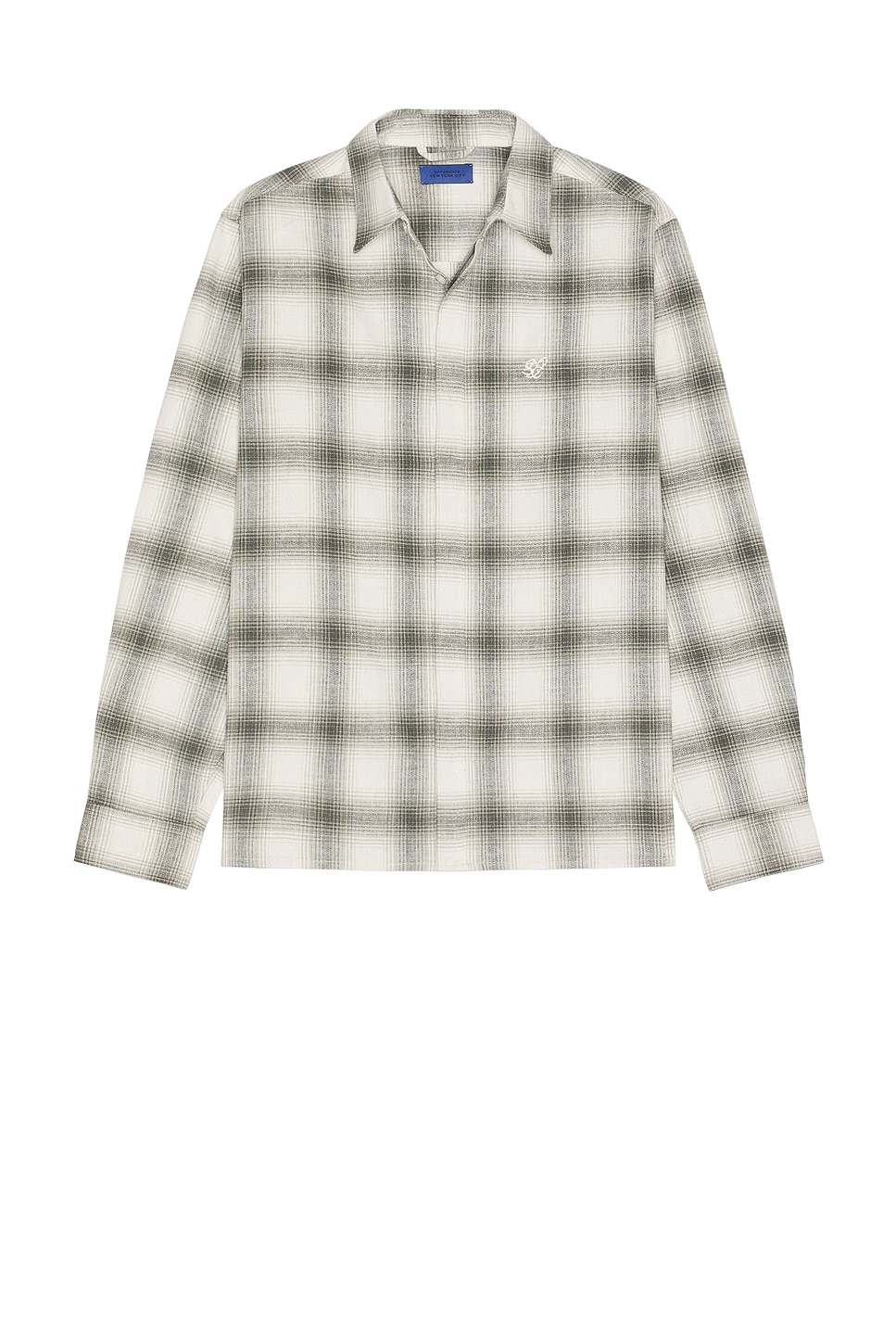 Mickey Cotton Linen Long Sleeve Shirt - Thumbnail 1