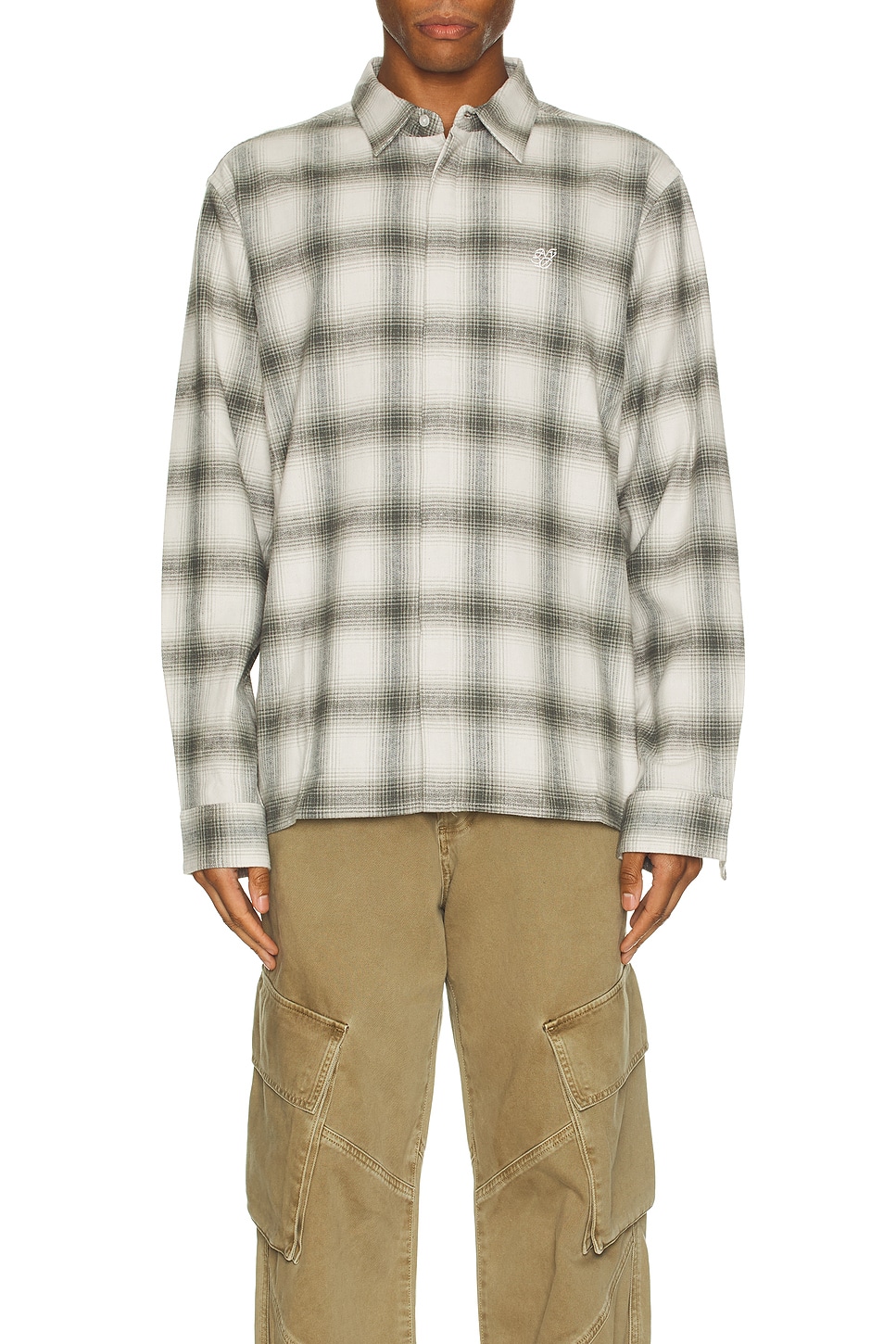 Mickey Cotton Linen Long Sleeve Shirt - Thumbnail 4
