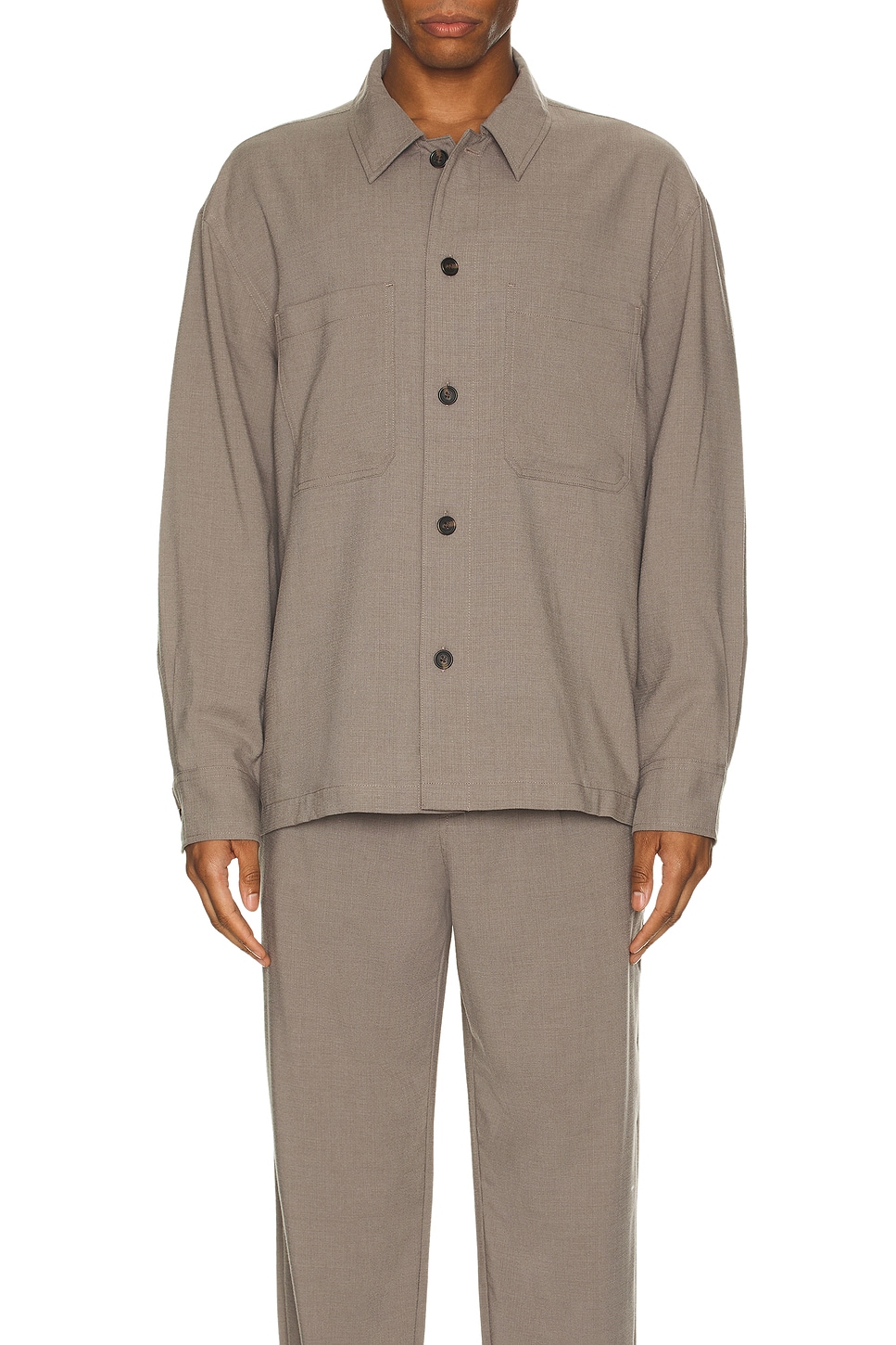 Driessen Wool Gabardine Overshirt