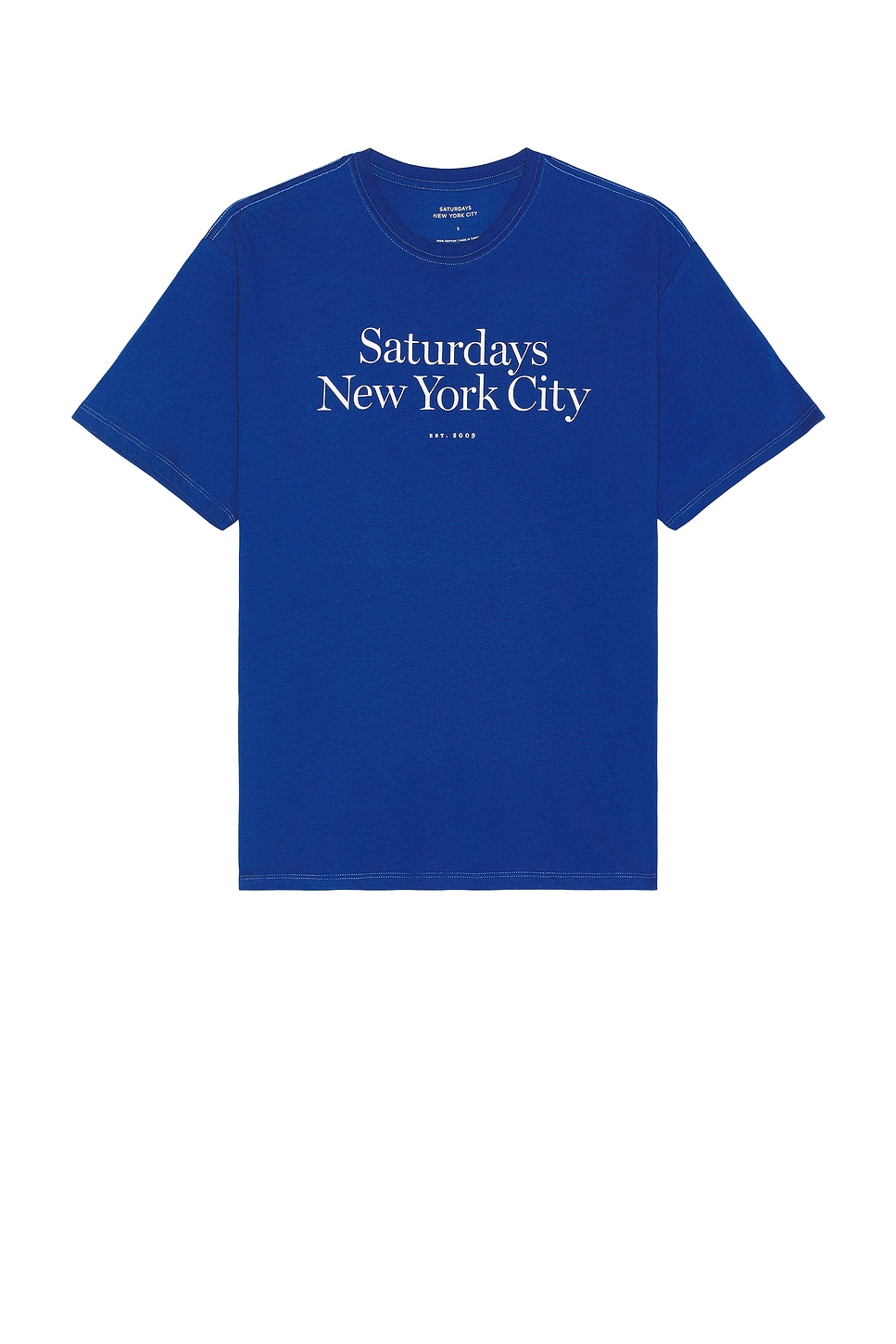 SATURDAYS NYC Miller Standard Short Sleeve Tee in Limoges | REVOLVE