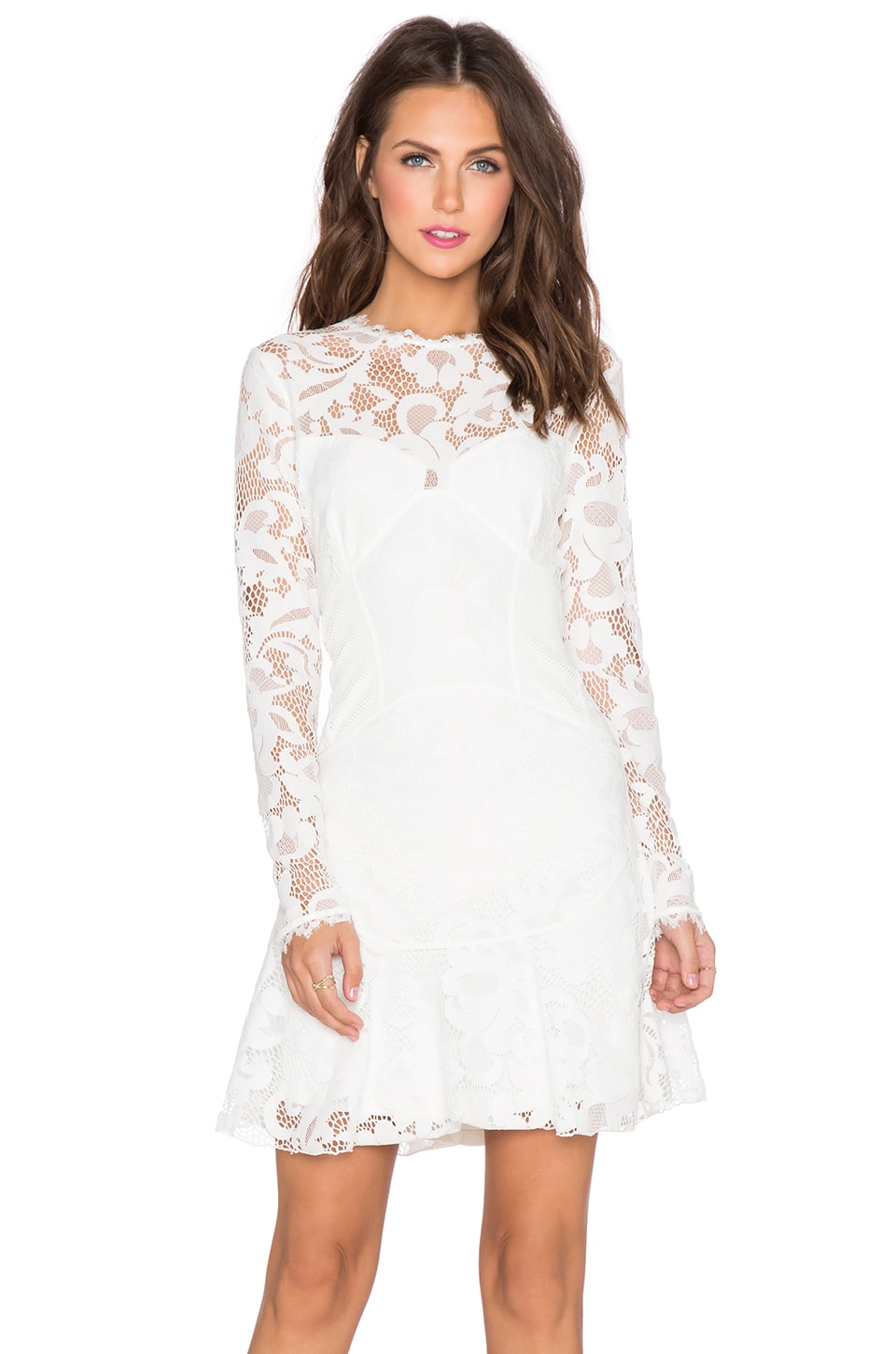 SAYLOR Kaleigh Dress in White | REVOLVE