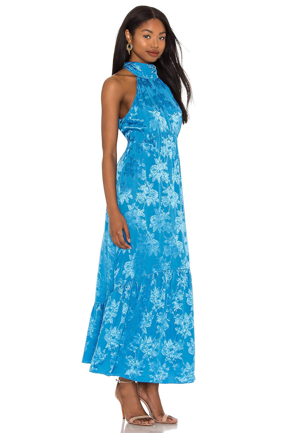 SAYLOR Corinna Maxi Dress in Cerulean