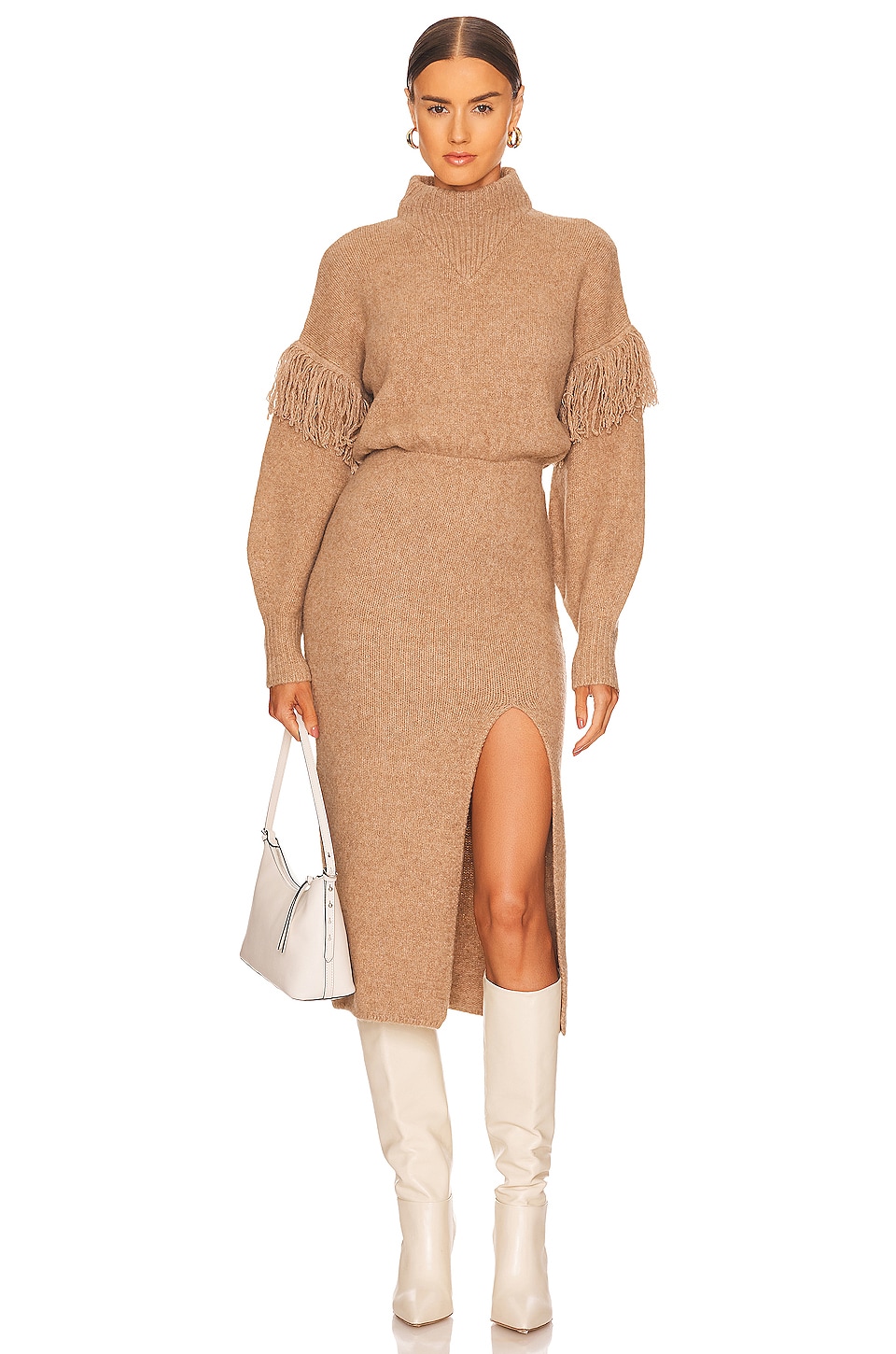Image 1 of Angelle Sweater Dress in Oatmeal