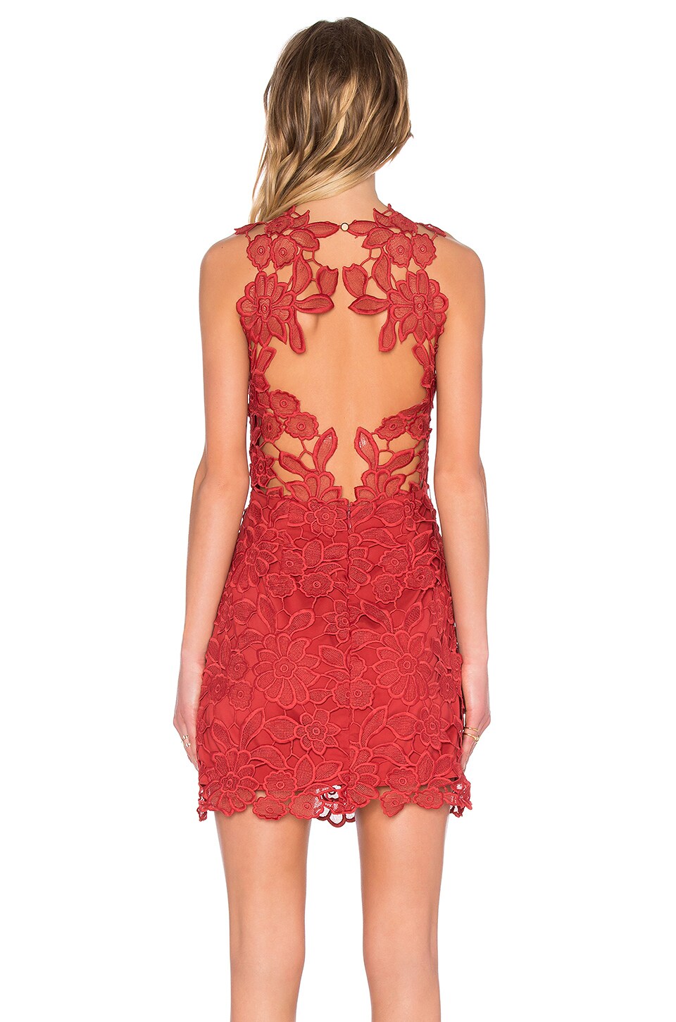 SAYLOR Jessa Dress in Rust