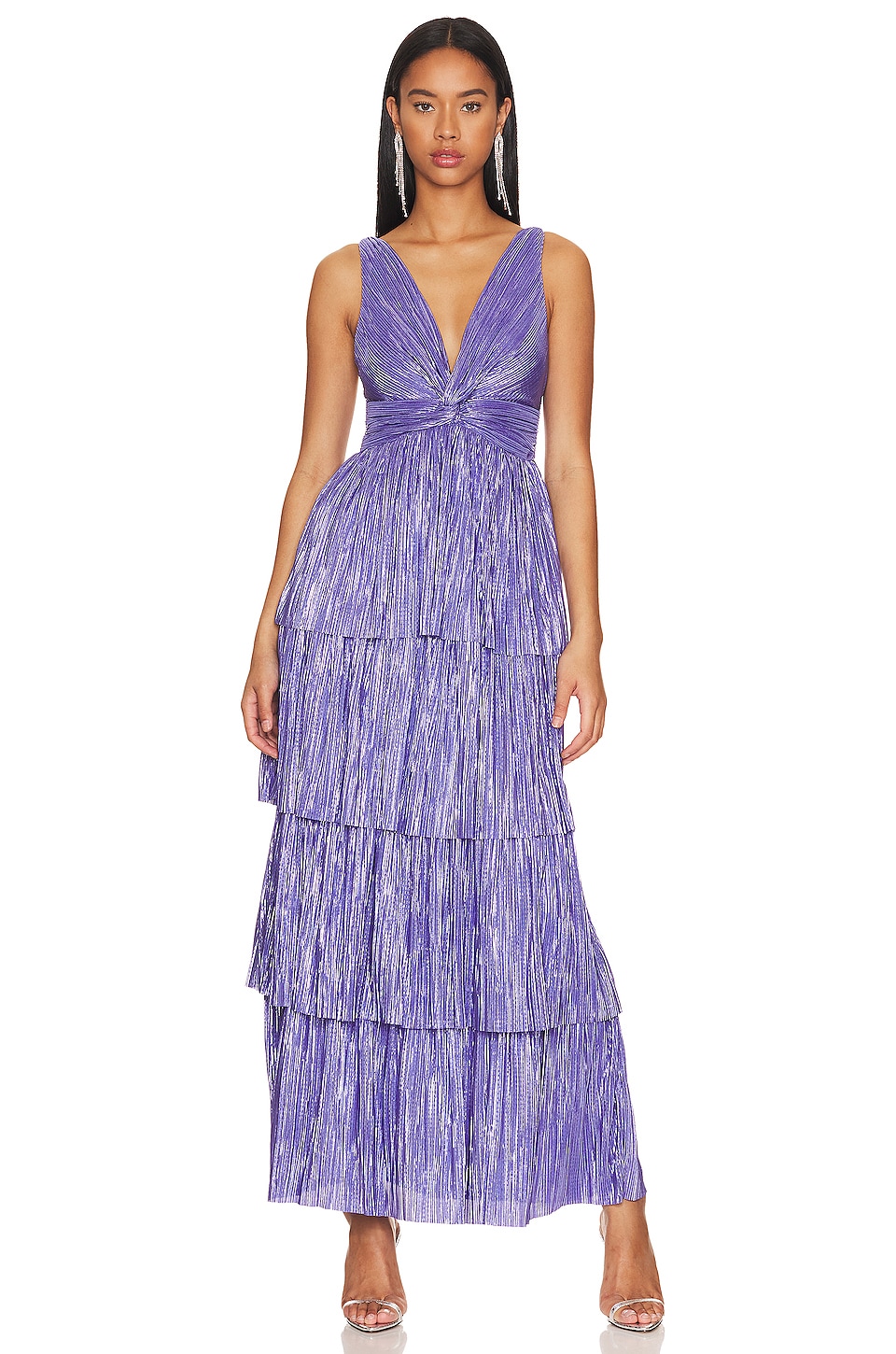 Exclusive Rich Designer Print Lavender Color Gown - Clothsvi