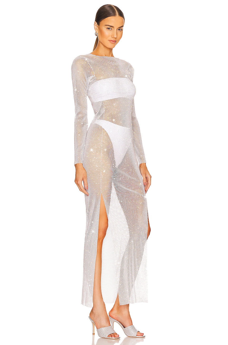 Santa Brands Diamonds Maxi Dress in White