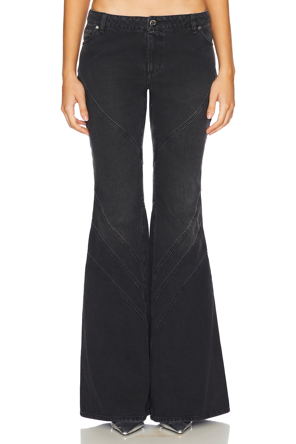 パンツ RAN select item Wide flare blackdenim Santa Brands Flared Jeans in Black | REVOLVE