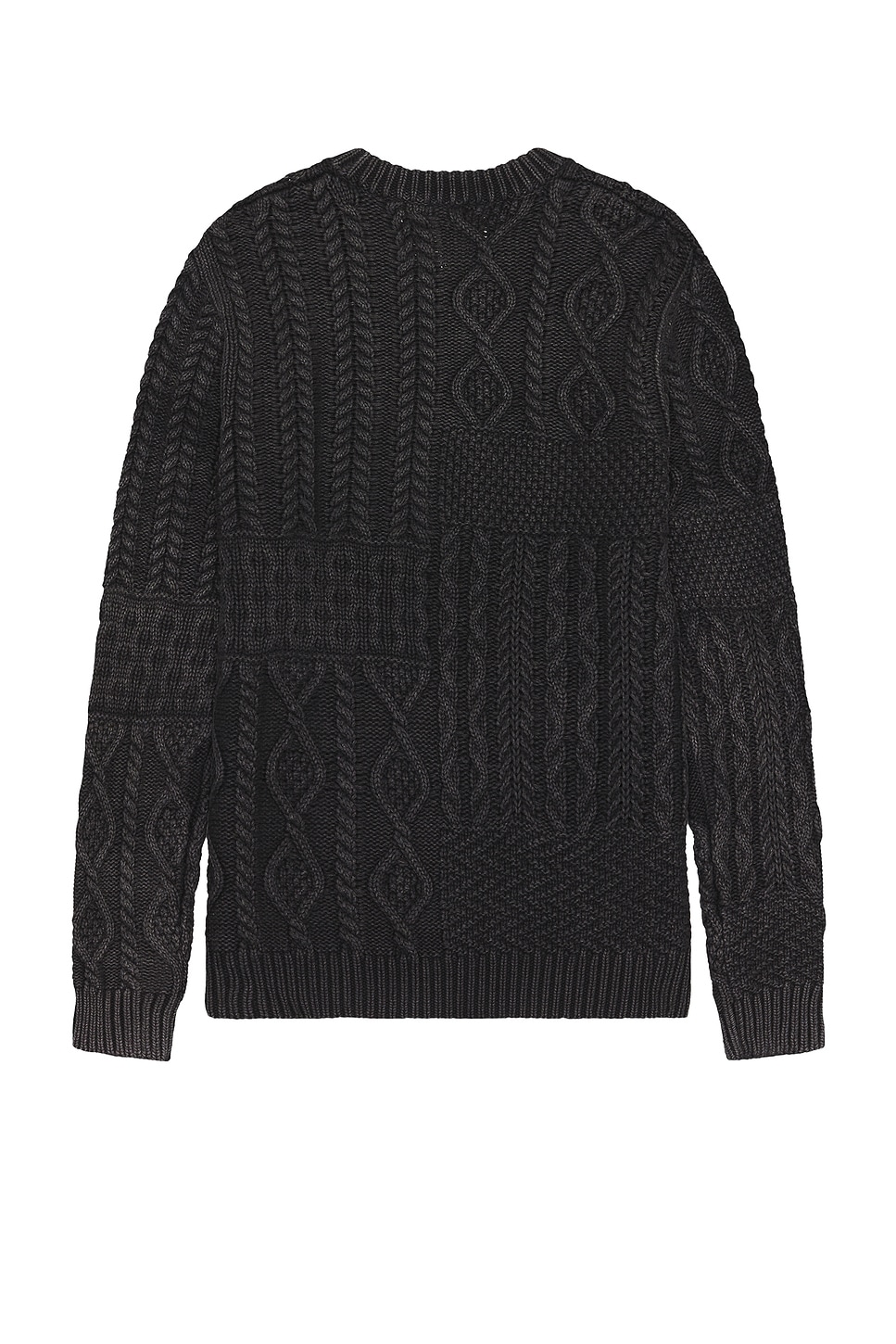 Stonewash Patchwork Sweater - Thumbnail 2