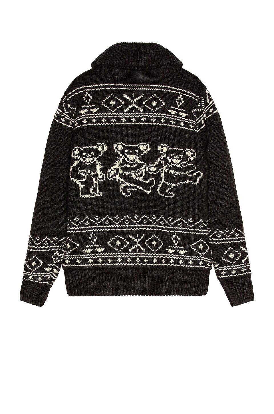Schott Grateful Dead Dancing Bear Sweater in Heather Black