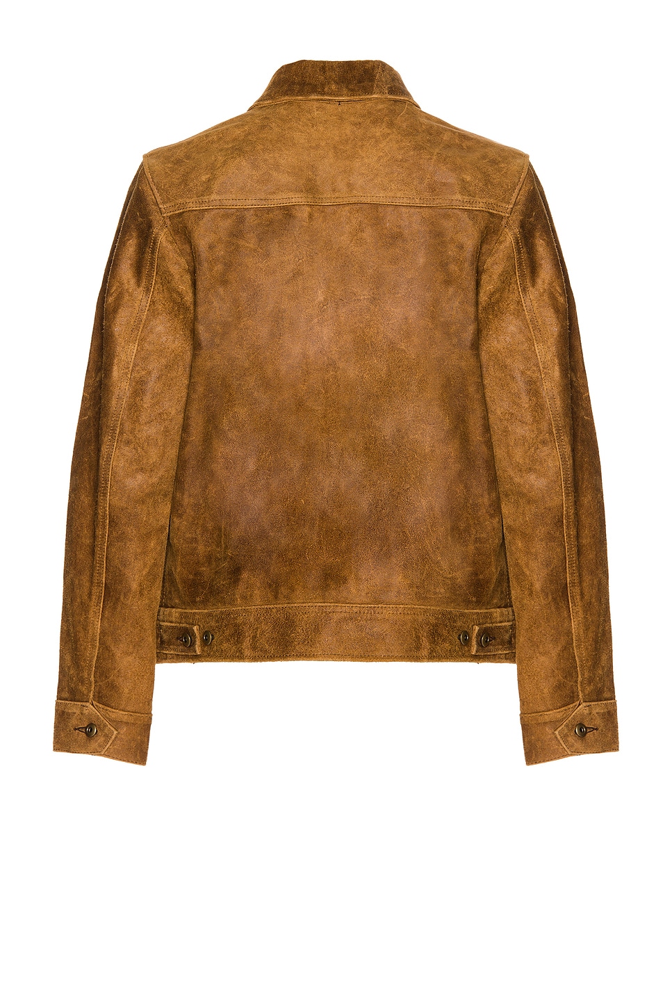 Schott Duke Unlined Rough Suede Jacket in Brown