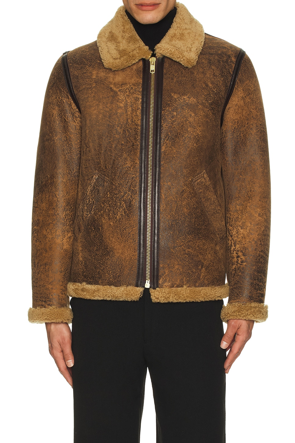 jaded london × schott Brown Jet Jacket Schott NYC for Jaded