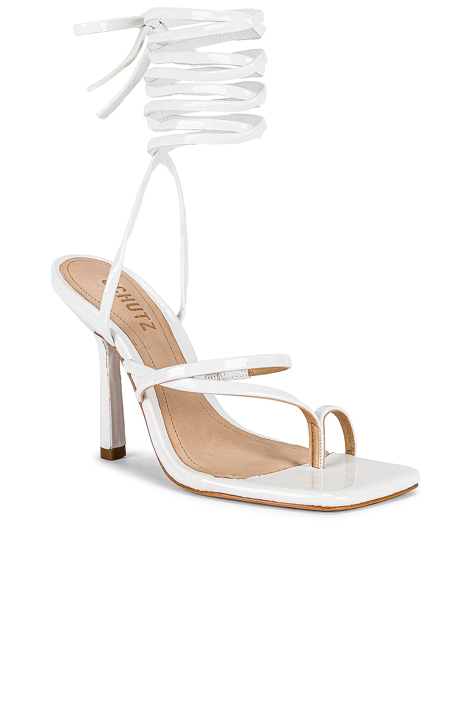 Schutz Lily Heel in White
