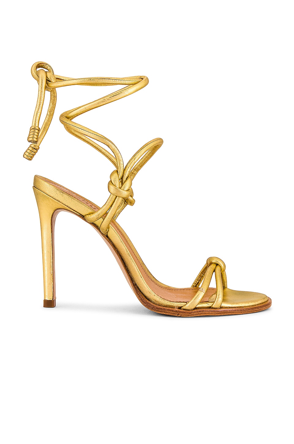 Schutz Binky Sandal in Ouro Claro Orch | REVOLVE