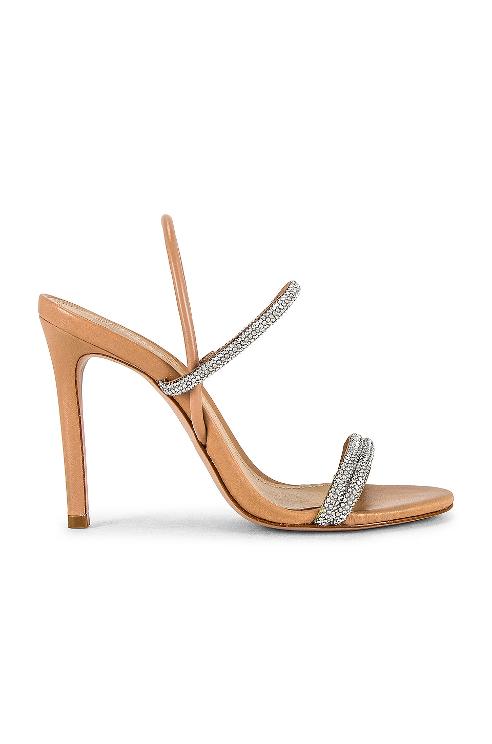 Schutz Whiteley Sandal in Cristal & True Beige | REVOLVE