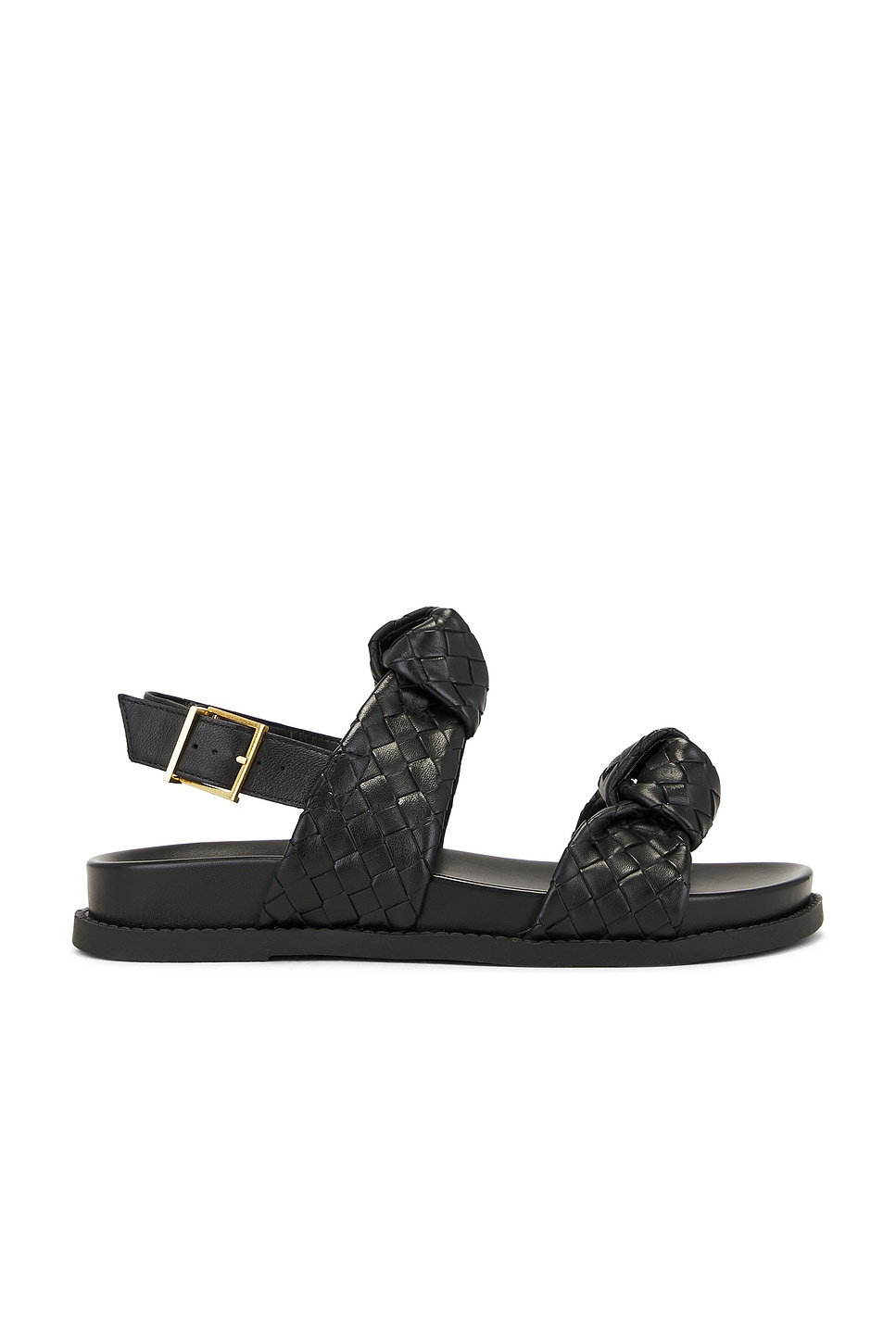 Schutz Kareena Knot Sporty Sandal in Black REVOLVE