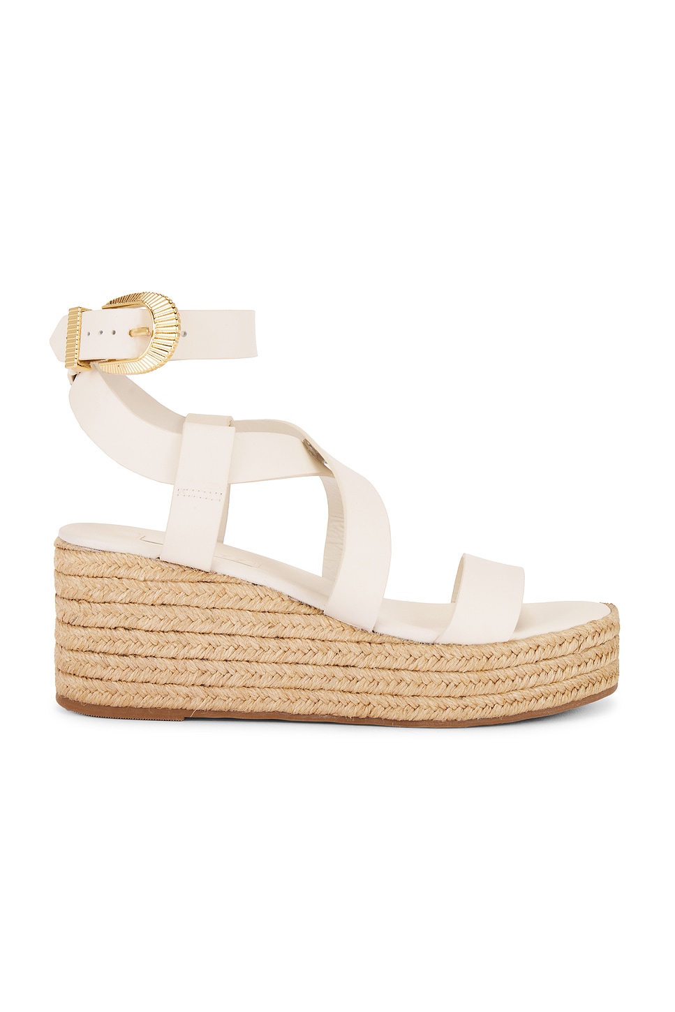Schutz Harper Flatform Sandal in Pearl REVOLVE