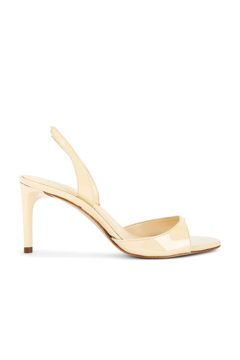 Schutz Scarlett Sling Mid Sandal in Natural Nibs | REVOLVE