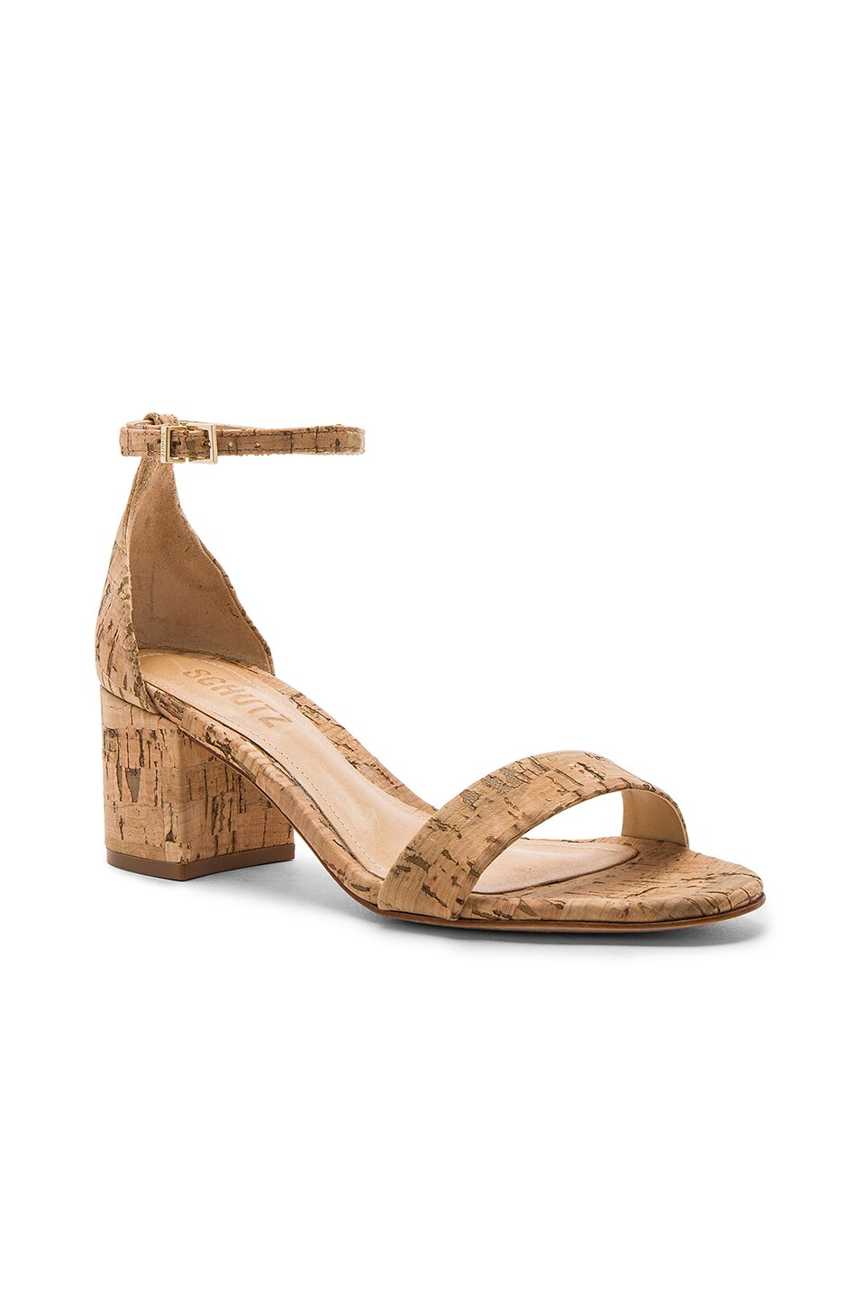 Schutz Chimes Heel in Natural