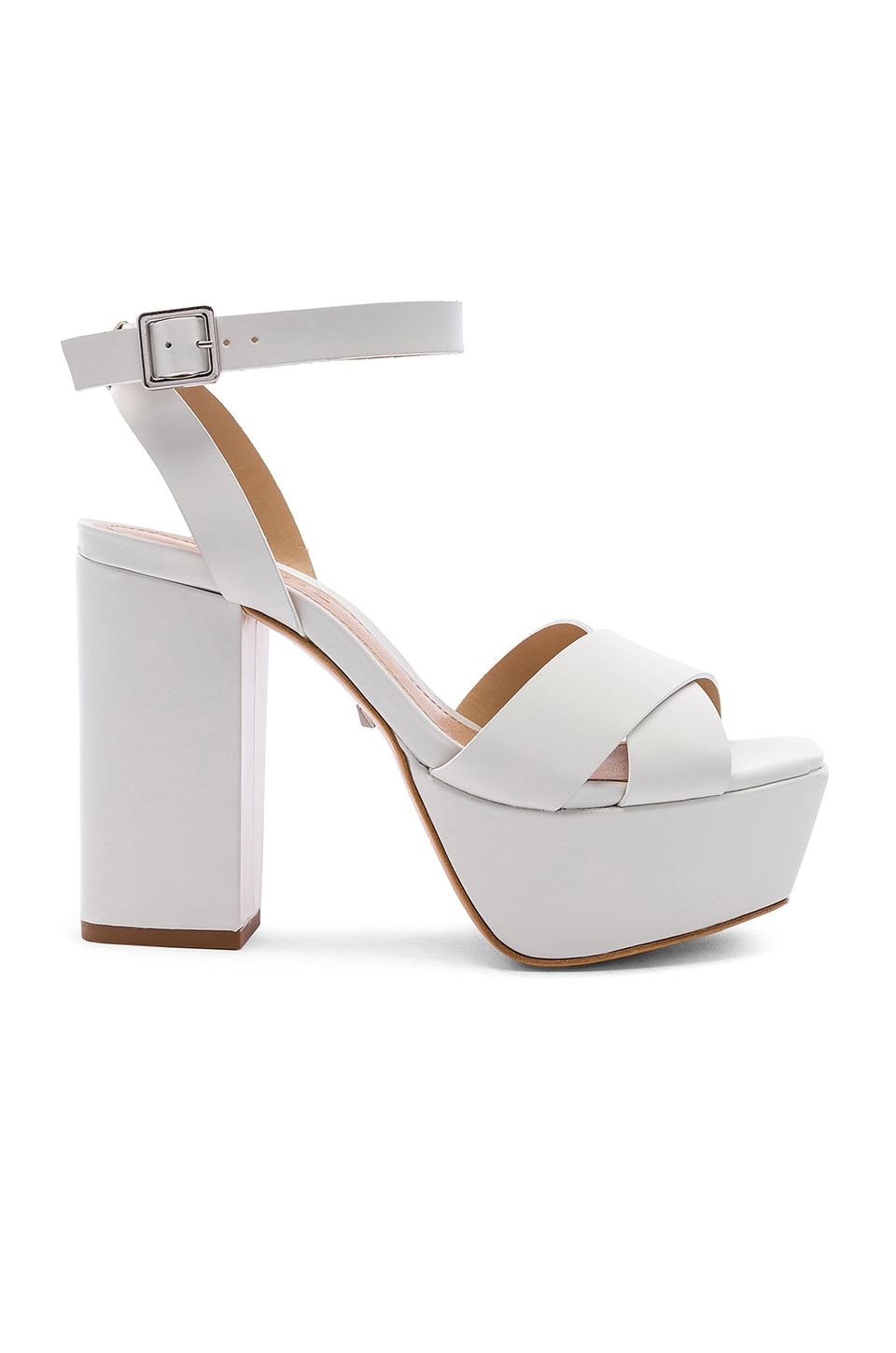 schutz white heels