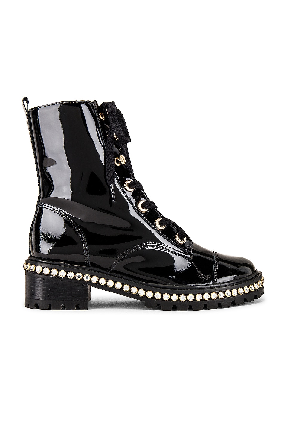 schutz andorra leather combat boot