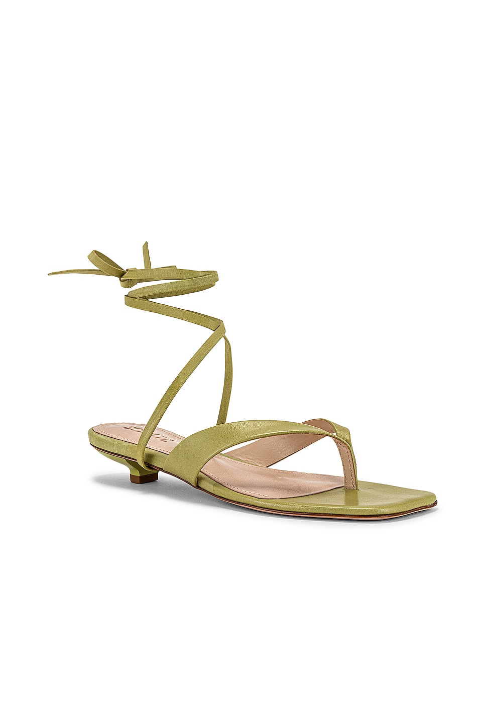 Schutz Leni Slides in Mellow Green