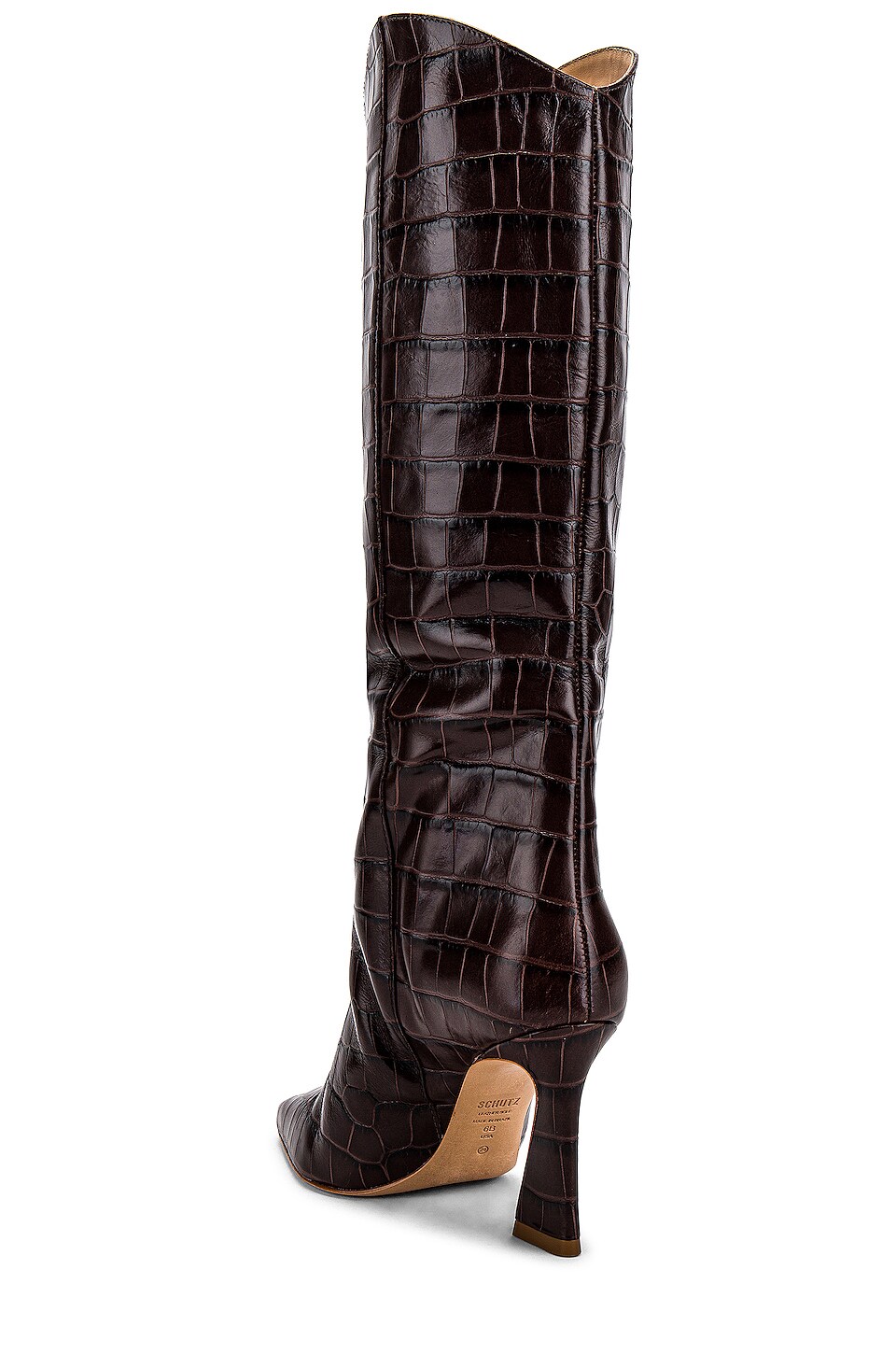schutz maryana flare suede boots