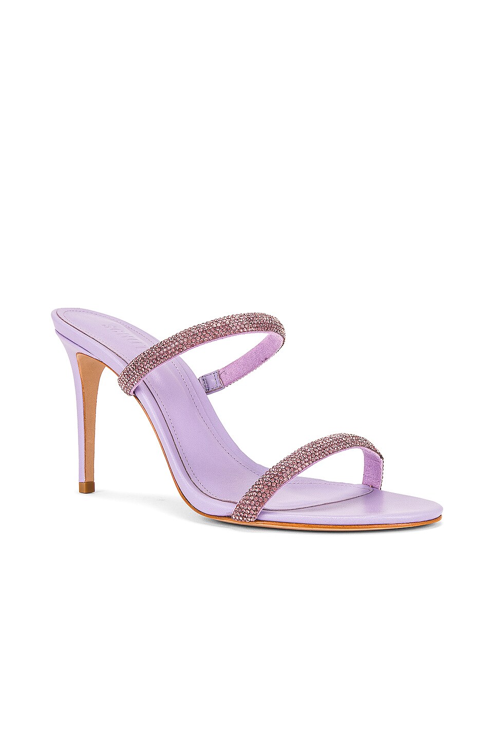 Schutz Taliah Crystal Sandal in Light Amethyst
