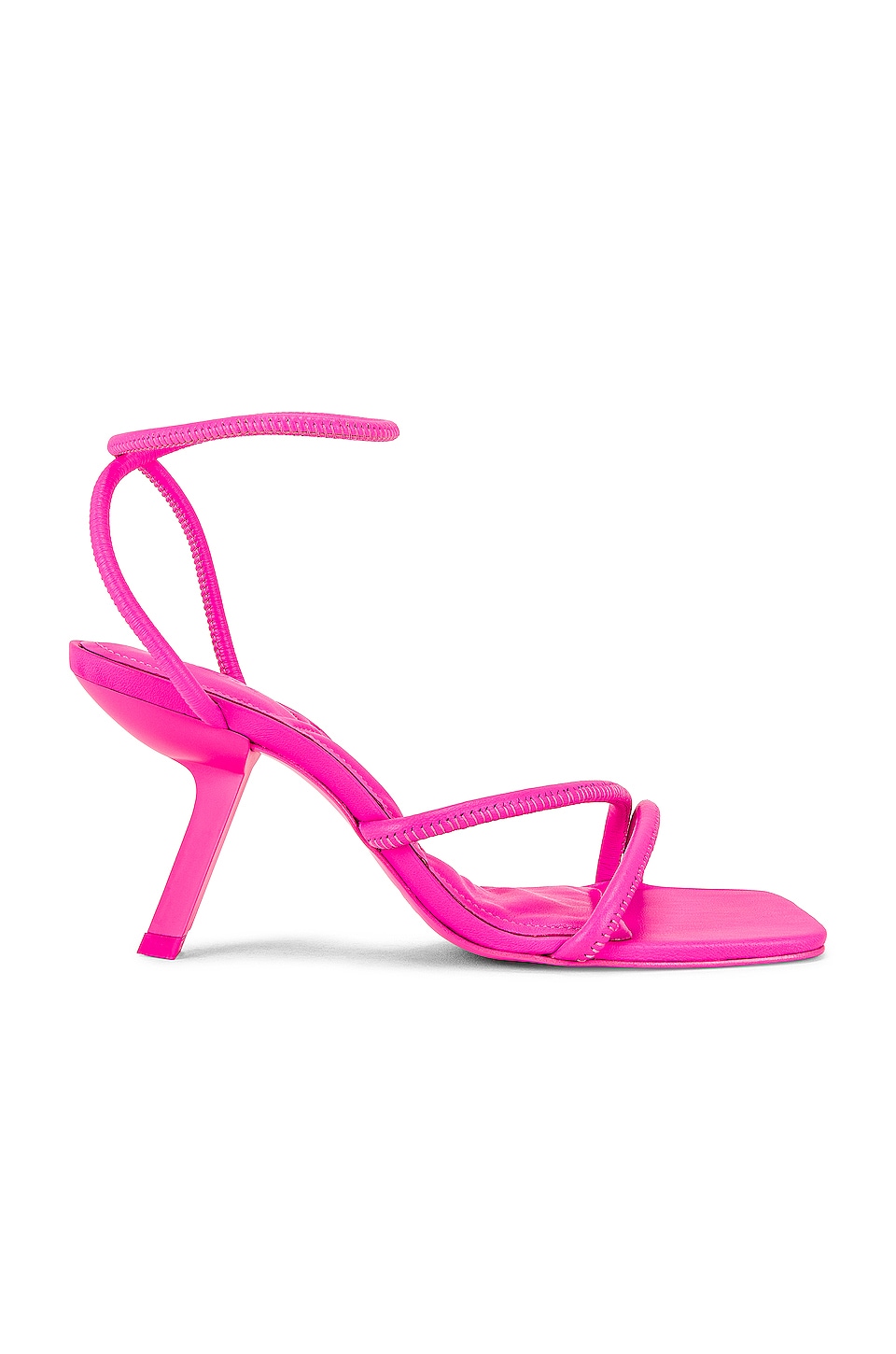 Hot pink strappy sandals