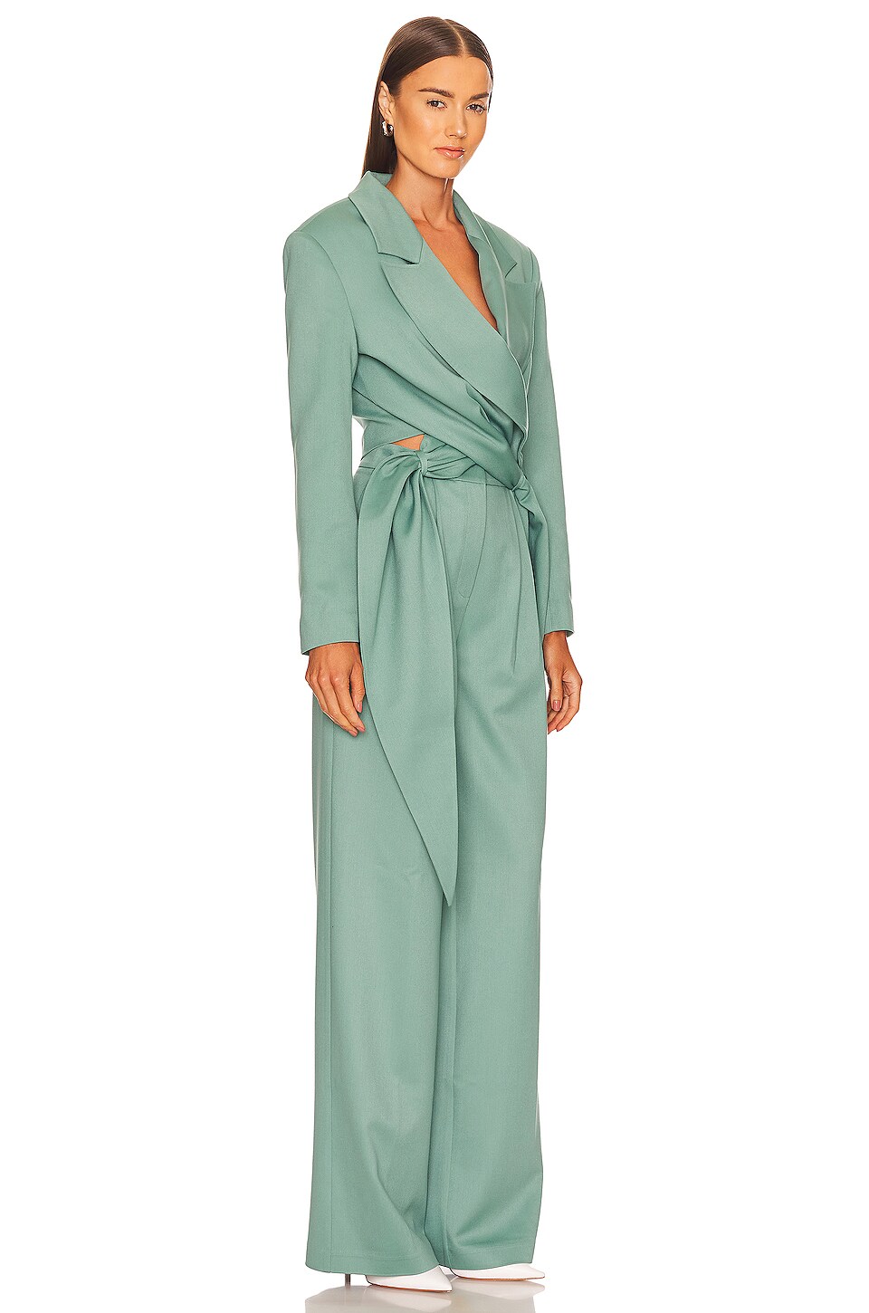 SELMACILEK Short Jacket in Beryl Green