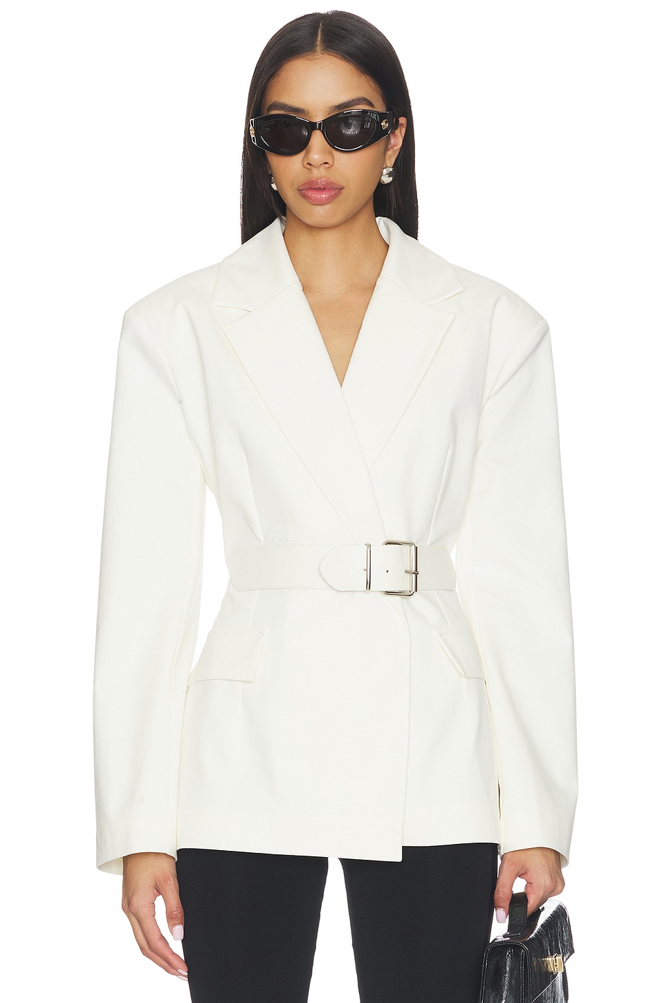 センラ Luge,A la mode,VERITE,GOSSIP,MARCEL SELMACILEK Daylight Blazer Jacket in Ecru | REVOLVE
