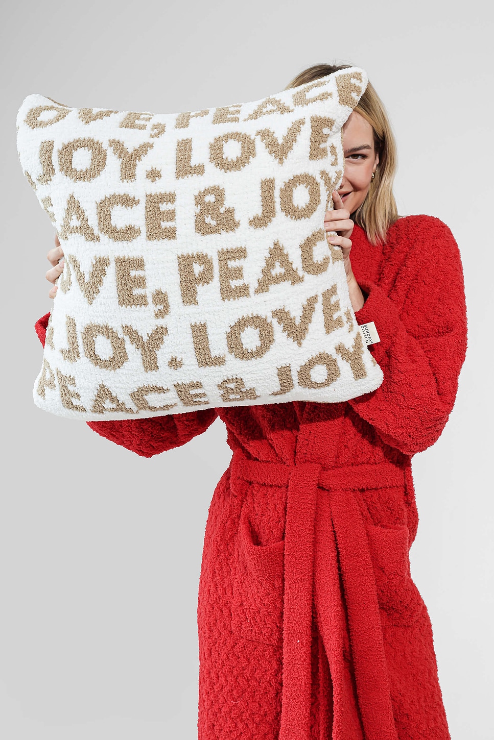 Sundae Robe Sunday Citizen Snug Waffle Robe in Rouge | REVOLVE