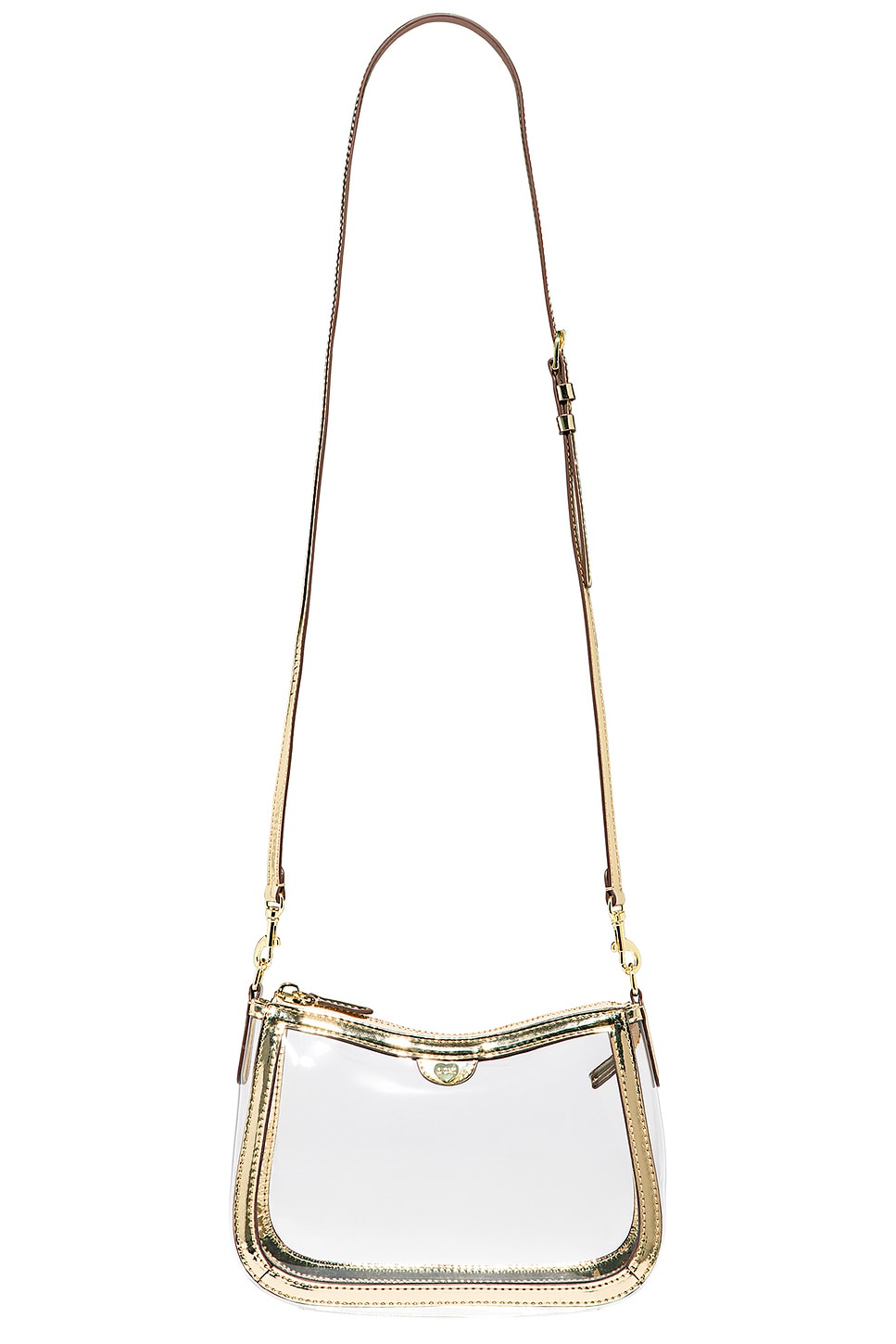 Stoney Clover Lane Curved East/west Crossbody in Gold