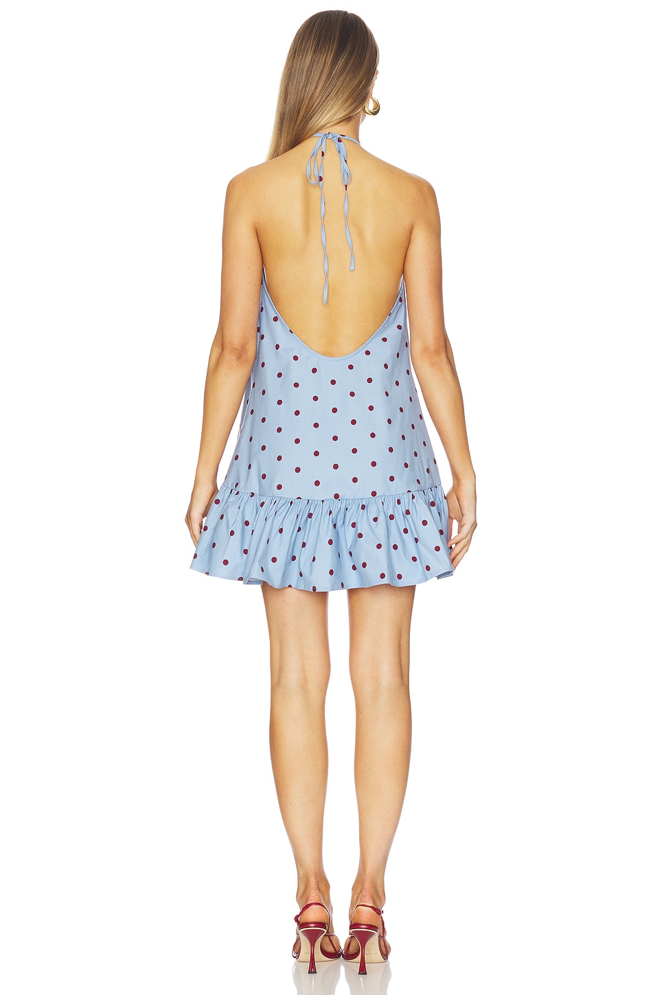 Stone Cold Fox x REVOLVE Florence Mini Dress in Blue Polka Dot | REVOLVE