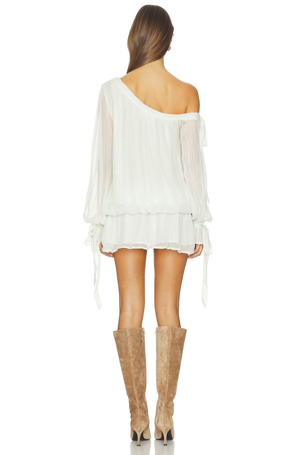 stone cold fox green lily slip dress x REVOLVE Sansa Mini in Seafoam light up vanity mirror