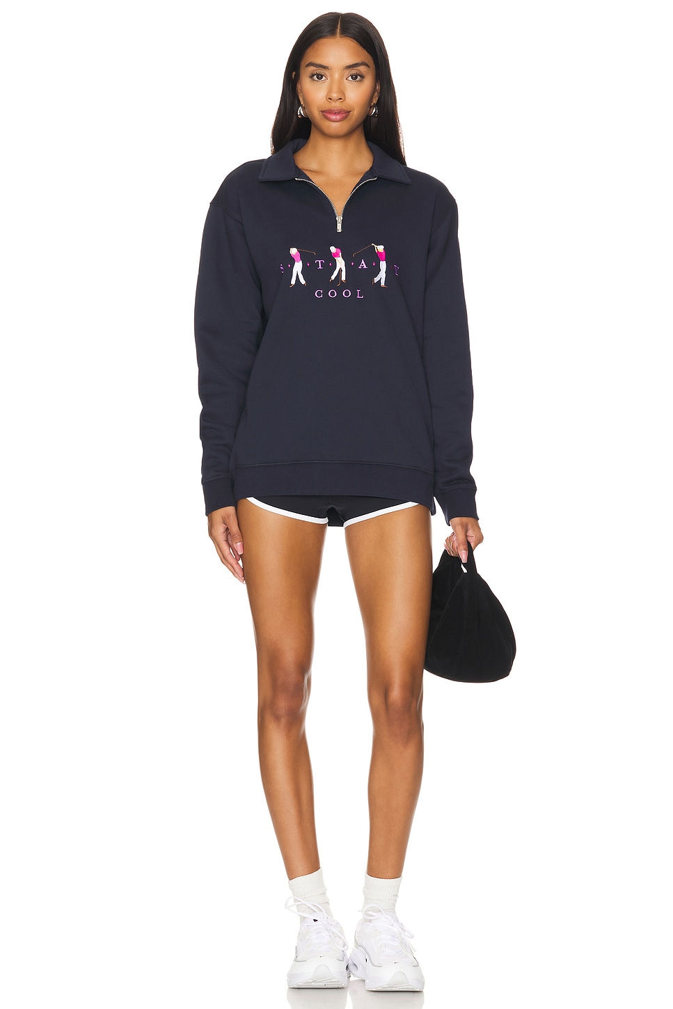 Stay Cool x REVOLVE Golf 1/4 Zip Sweatshirt in Navy | REVOLVE