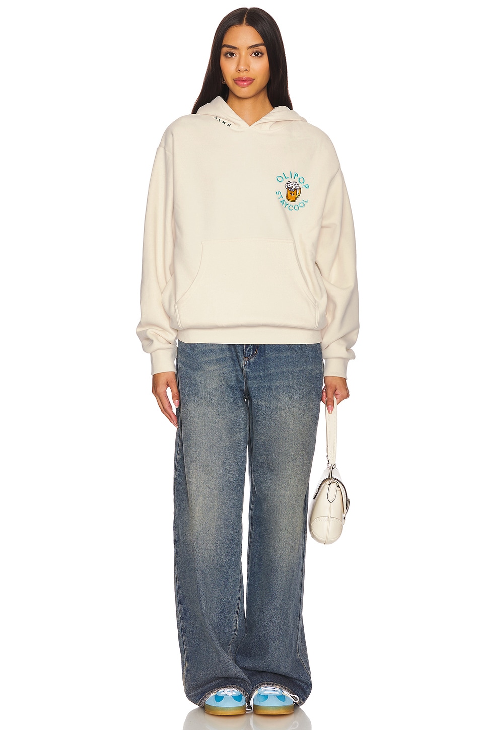 Stay Cool x OLIPOP Cream Soda Hoodie in Cream | REVOLVE